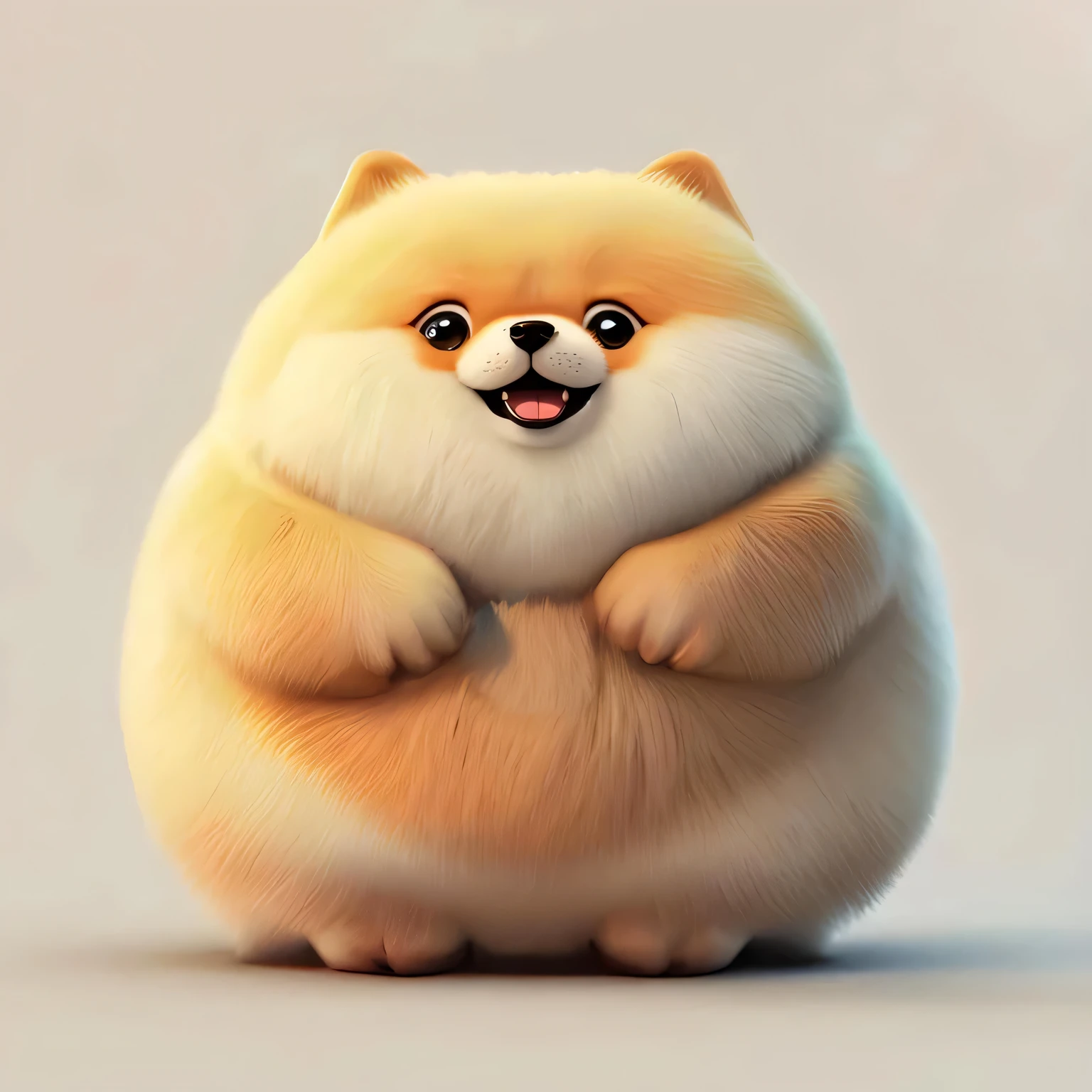 Cute digital painting, kawaii cute bear, cute 3 d rendering, cute detailed digital art, cute digital art, cute bear, cute single animal, isometric 3d fantasy cute bear, fluffy body, cute! C4D, fluffy !!!, cute cartoon character