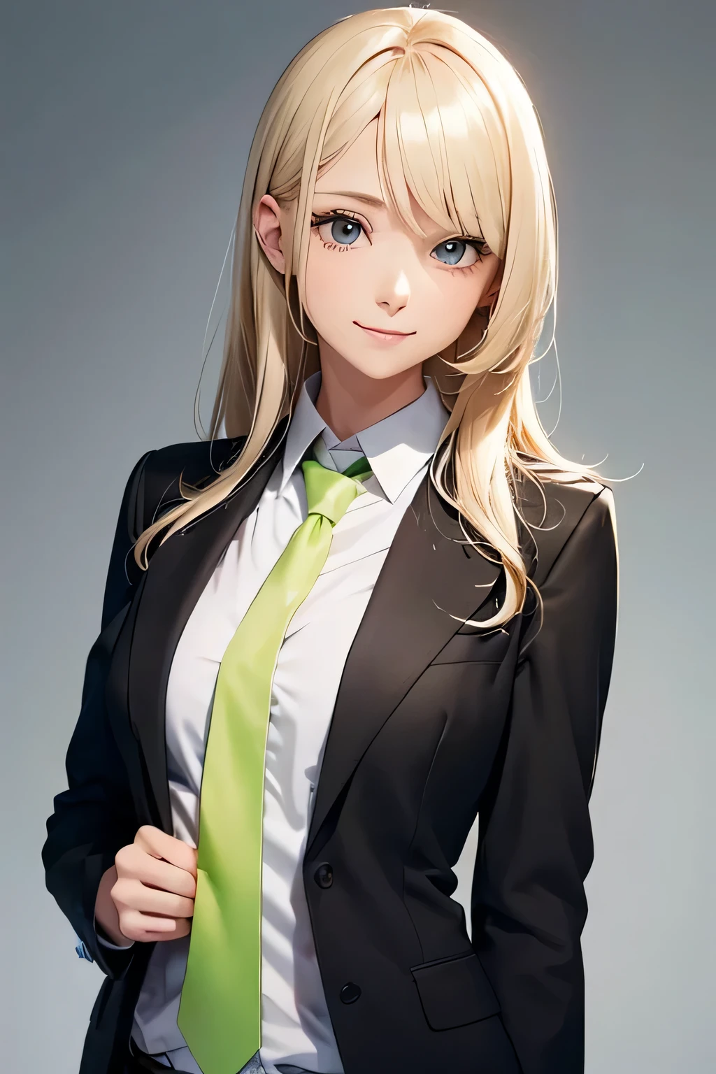 lime-green tie