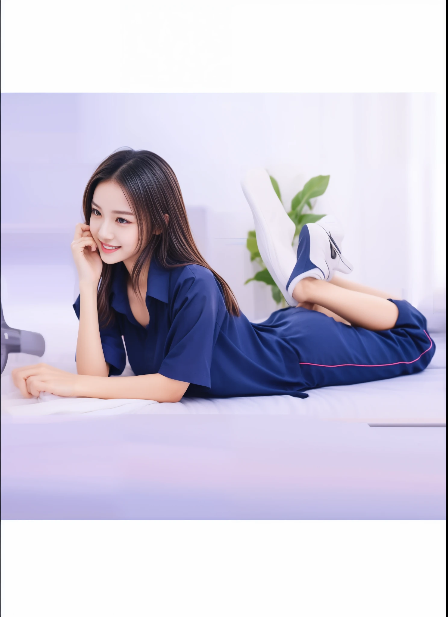 (best quality,10,10,height,Masterpiece:1.2),Special details,(realistic,Realistic picture,Realistic photos:1.37),1 Cute girl in the kitchen,shiny, skin shiny,only,smile softly,BDclothelue shirt:1.3)),short sleeve,shirt, Long pants.,(navy_long_track pants:1.1), ((Kitchen Background)),Dynamic angle,excited,Face focus,dynamic poses,from behind,focus on ass,Masterpiece, best quality, ultra realistic, Too many details, 8k resolution, raw photos, Sharp focus, ((Navy blue shirt:1.1)), short sleeve, long route, perfect body, 2 mature women, 18 years old, Cinema-grade lighting system,blue sweatpants,exercise cloth,correct anatomy,perfect body, correct body, Sharp face, Correct body anatomical, full body, realistic gestures, long-haired, realistic poses,Wear long shorts...........................,The legs are long.,Good shape,carved girl, Slender figure, model, Good shape, beautiful body,blue sweatpants, two girls kissing