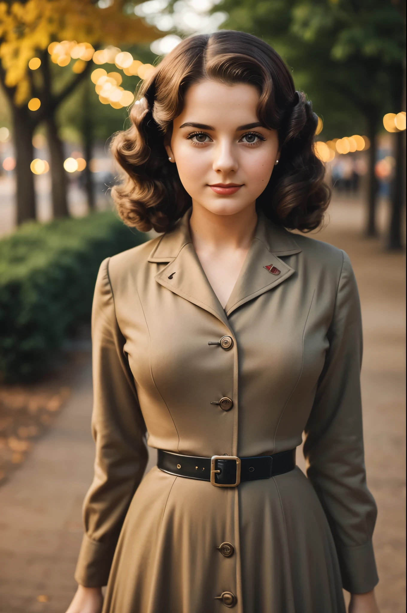 cinematic film still (Eerie Phantom Black Muslin theme), Person_GeriHalliwell, photogenic beautiful adult woman,(bashful shy), <lora:Outfit_v-YellowRetroSuitDress:0.75> y3ll0wr3tr0, collared shirt, shirtdress, long sleeves, eyeliner, eyeshadow, makeup, ((lip liner)), messy hair, beret ginger hair, best quality, high quality, shadows, high detail, 4k, 8k resolution, atmospheric lighting,rim lighting , Beverly Hills, USA, Rooftop Café, Cityscape View photo by Peter Lindbergh, art by Bess Hamiti, <lora:Tweak_EpiNoiseoffset-v2:0.6> . shallow depth of field, vignette, highly detailed, high budget, bokeh, cinemascope, moody, epic, gorgeous, film grain, grainy
