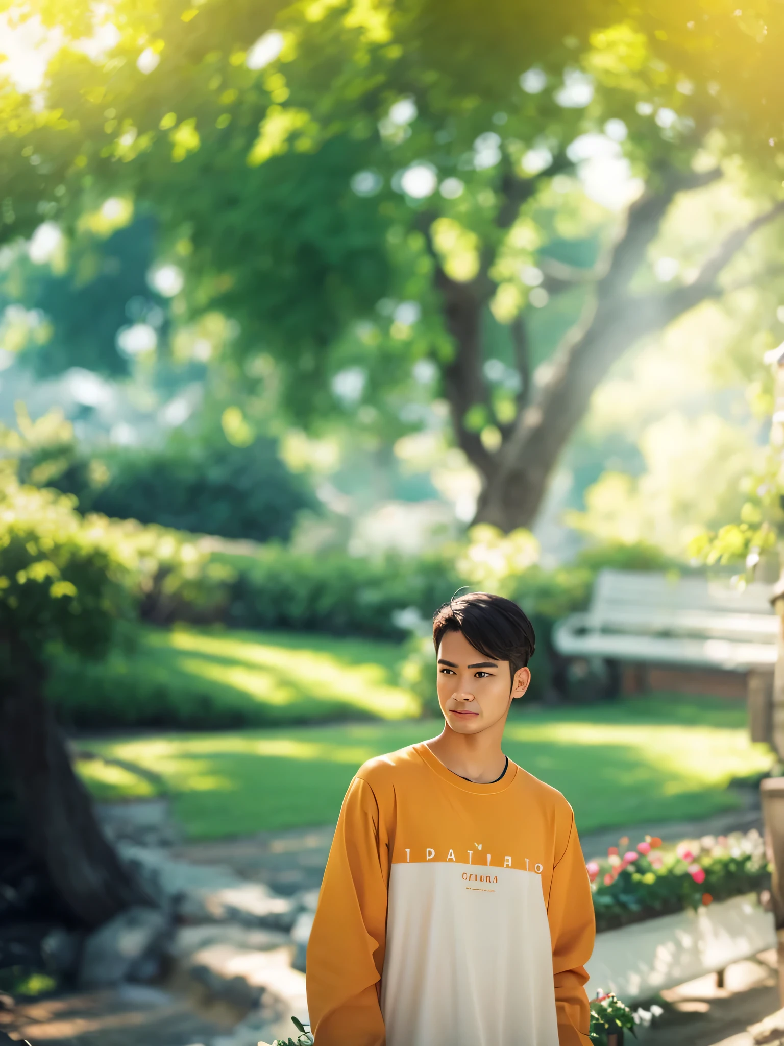 Realistic Bokeh portrait photography background