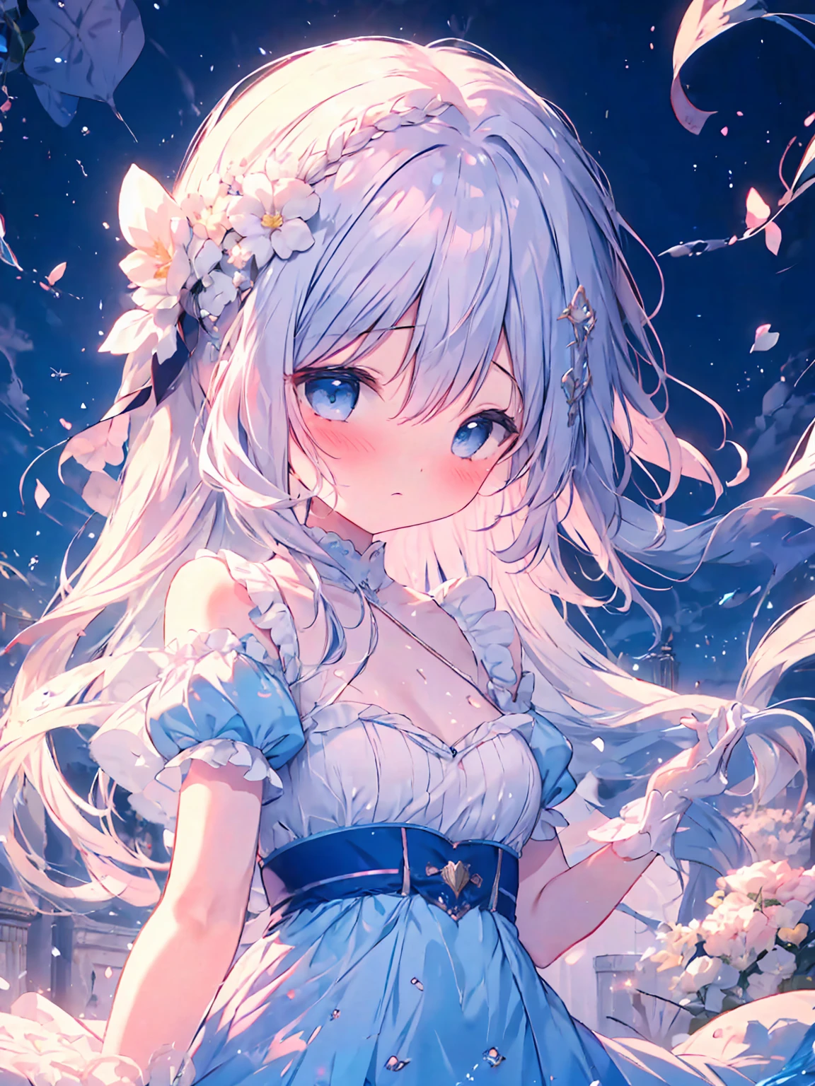 BREAK (masterpiece, best quality), (ultra-detailed 8K), (perfect design), absurdres, highres, ((blush)), (super fine illustration), ((light blue long hair))), , long hair ((blush)), masterpiece, best quality, (amazing, beautiful detailed eyes, blunt bangs), wearing dress, soft anime illustration, pixiv, cute anime girl, (anime girl), cute anime, digital art on pixiv, anime illustration, kawaii reality portrait, cute anime girl portrait, clean detailed anime art, cute anime girl portrait, splash art anime (masterpiece), (portrait), (aesthetic), (beautiful), (upper blody), (high quality), (aesthetic clothings), One girl、Falling down、laying on back、onepiece、Very long hair、On the water、Flowers float、reaching out her hands、​masterpiece、Top image quality、top-quality、cute little、white  hair、Like soluble in water、(professional angle), (rule of thirds), (Feminine), (woman), (female), (beautiful),(feminine features), solo, (masterpiece:1.1), best quality,solo, 1girl, , , alternate_maid_costume, garter belt without panties, speculum, wide spread pussy, pussy juice stain,detailed cervix, erect cli toris
