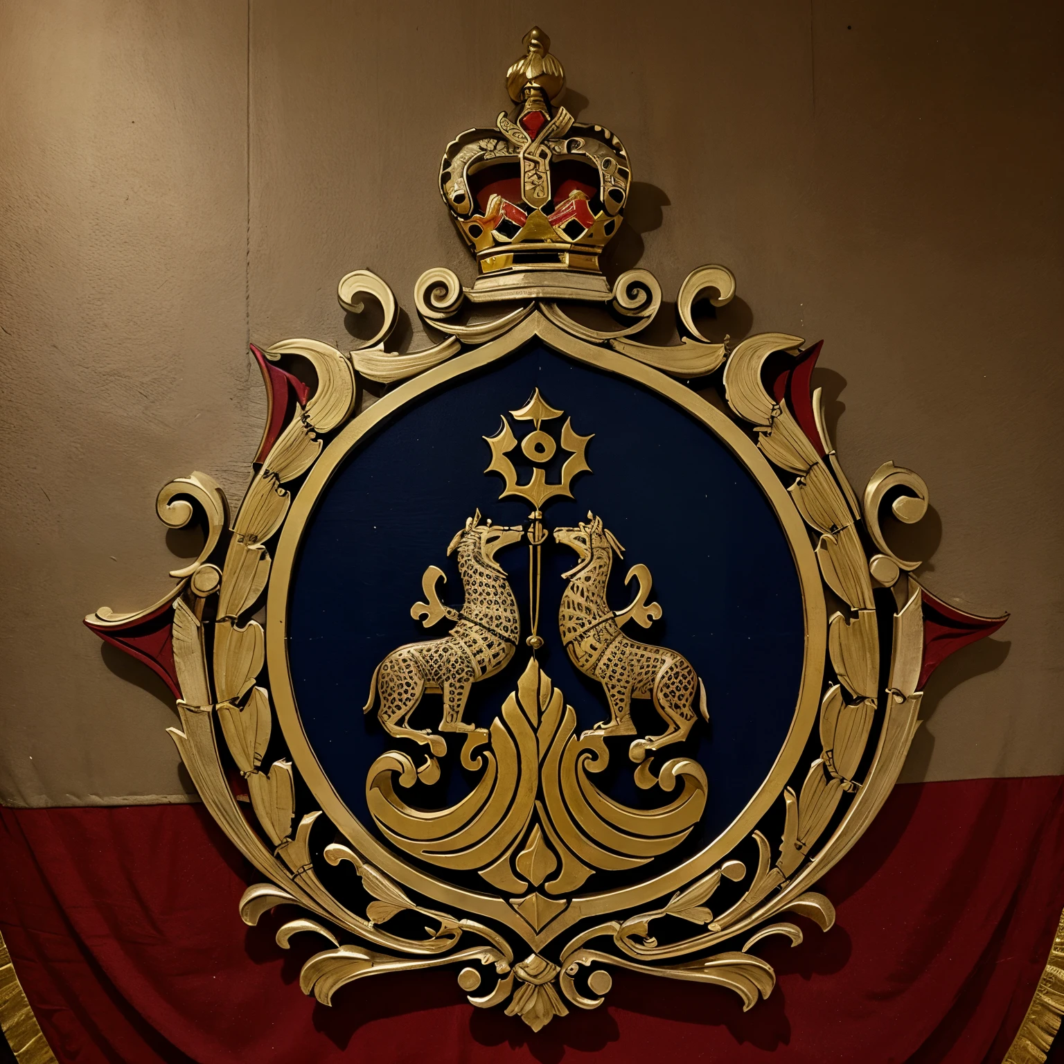 Coat of arms for a Bengali Hindu family with Deb title