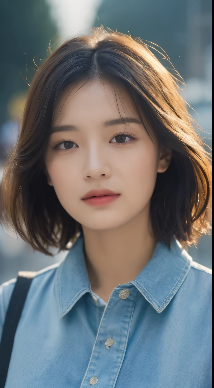 ((Best Quality, 8k, Masterpiece:1.3)), Focus:1.2, Perfect Body Beauty:1.4, Buttocks:1.2, ((Layered Haircut, Breasts:1.2)), (Wet Clothes:1.2) , (Rain, Street:1.3), Bandeau Dress: 1.1, Highly Detailed Face and Skin Texture, Fine Eyes, Double Eyelids, Whitened Skin, Long Hair, (Shut Up: 1.3), LiuYaSe