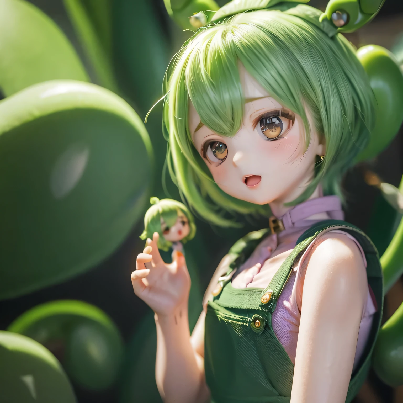 Detailed prompts for generating high quality images using the stable diffusion method are、、、、、:
(((((((a bit)))))))Use Body Shape Lots of Zundamon(child:1.2)(((((Little)))))
"(((smile))), (Digital Art:1.1, High resolution, masterpiece:1.2), (Bright colors), (Confident expression), ((((a bit)))) letter, (Green Hair), A girl with a distinctive hairstyle and a body like zunda, (Confident expression), ((((a bit)))) letter, (Green Hair), (Green underwear), ((((8. A relaxing space surrounded by greenery))))) Proud face"Walking around the city((((((child)))))