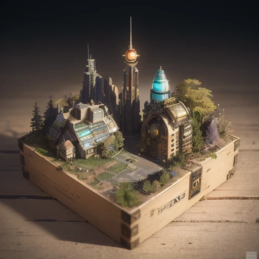 6598年Mars realistic model, (bifurcation, original photo, best quality, masterpiece:1.4),SteampunkCyberpunk6820 City,(CyberpunkMars light:1.3), Mars (related to land),(in a small nature box:1.3),Isometric, small nature, landscape on foundation,landscape,