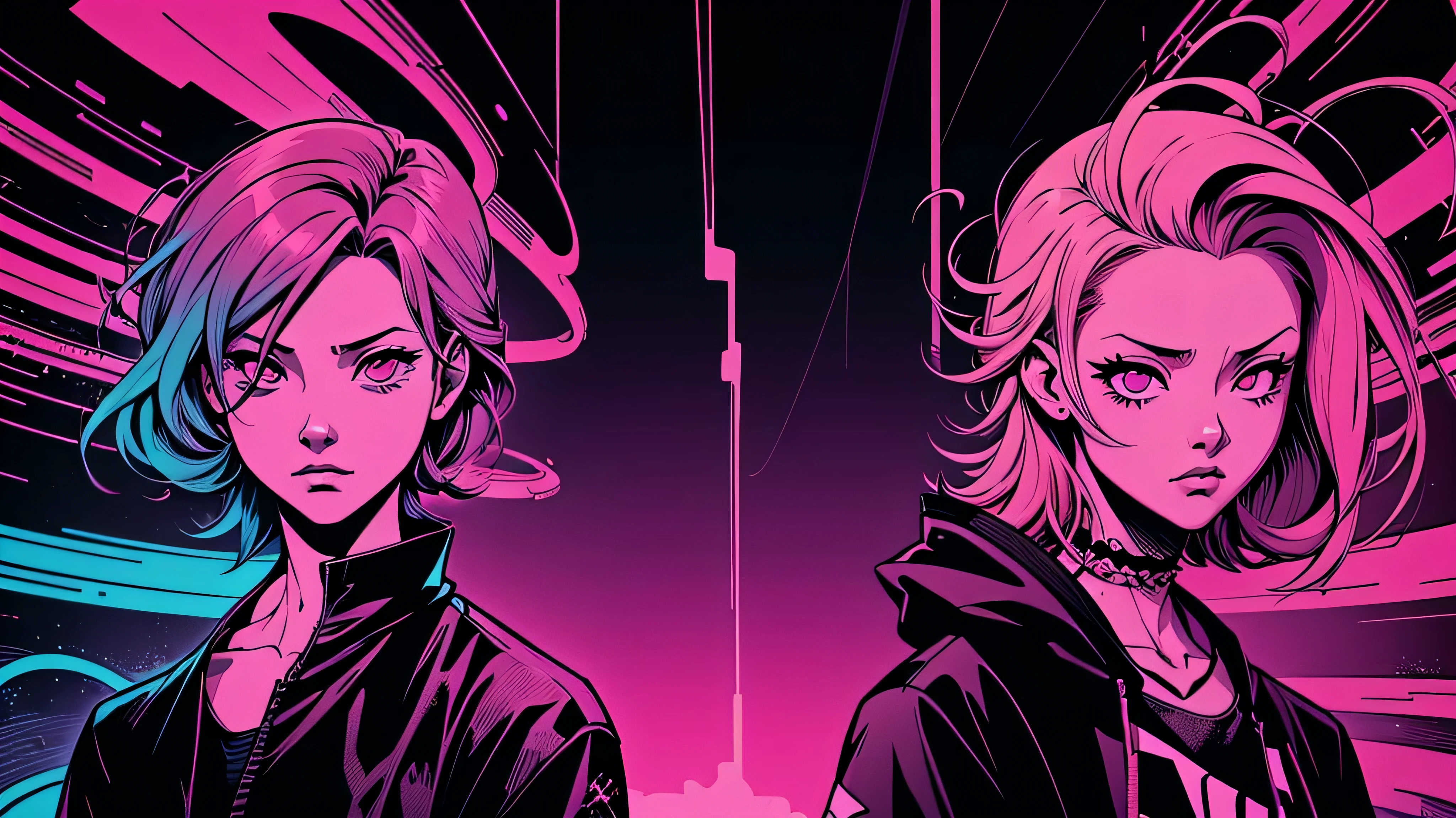 background, Capa do álbum Anime Phonk Brain Sick, musica, ondas sonoras, com cores vermelho e preto neon
