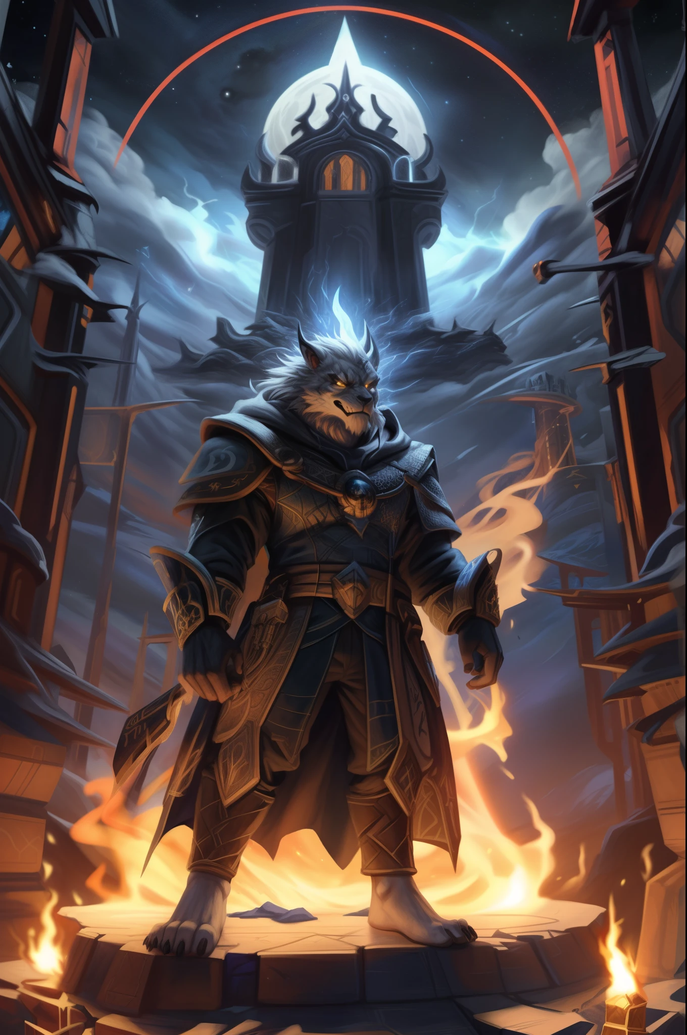(((Barefoot furry character, full body, cinematic setting, female))) 

Sanctus Dominus
Infernus ad astra
Across the galaxy a new force of evil is rising
Wizards of chaos fighting the throne of brave king of Dundee
Entwined by mystic spells, they know where the sorcerer hidden
Imprisoned in ice on the planet of Knights
The powerful heroes of Crail
Aeons of warfare returning
No longer peace will survive
The intergalactic great Empire of Fife will die
For the king we will ride
Through the dark galactic skies
To defeat the foes
When the chaos wizards rise
Now the universe will burn
Evil sorcerer returns
Tragic fate rages tonight
Chaos wizards rise!
Sanctus Dominus
Infernus ad astra

BREAK, detailed background (modern lab), 8K, (masterpiece:1.5), intricate details, highly detailed, extreme detail, octane render, fine art, best quality, highres, (detailed face:1.5), ((full_body)), UHD, (((perfect hands)))