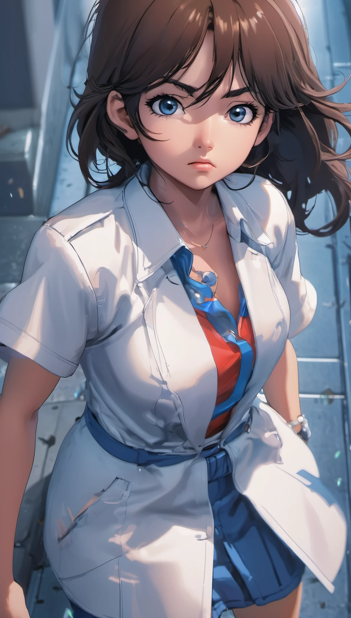 Comic city hunter style,5 girl,cry loudly,tears,front,Horizontal viewing angle,rich and colorful,Japanese manga artist Tsukasa Hojo'style,depth of field,White background,Overclocked renderer,movie lighting,Ultra-fine,super detailed,CG art