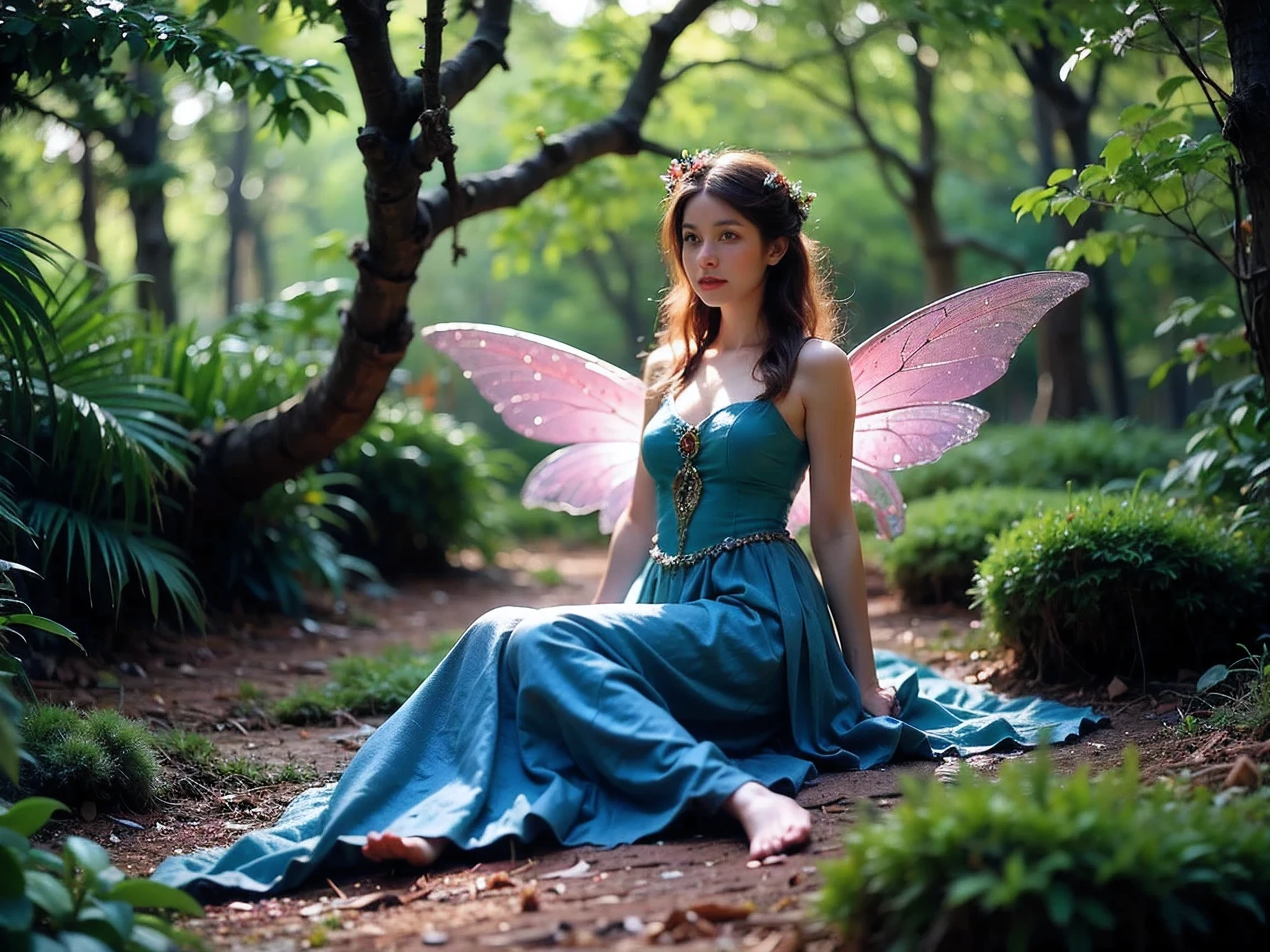 Realistic Photography, Beautiful Fairy ,Fantasy Forest