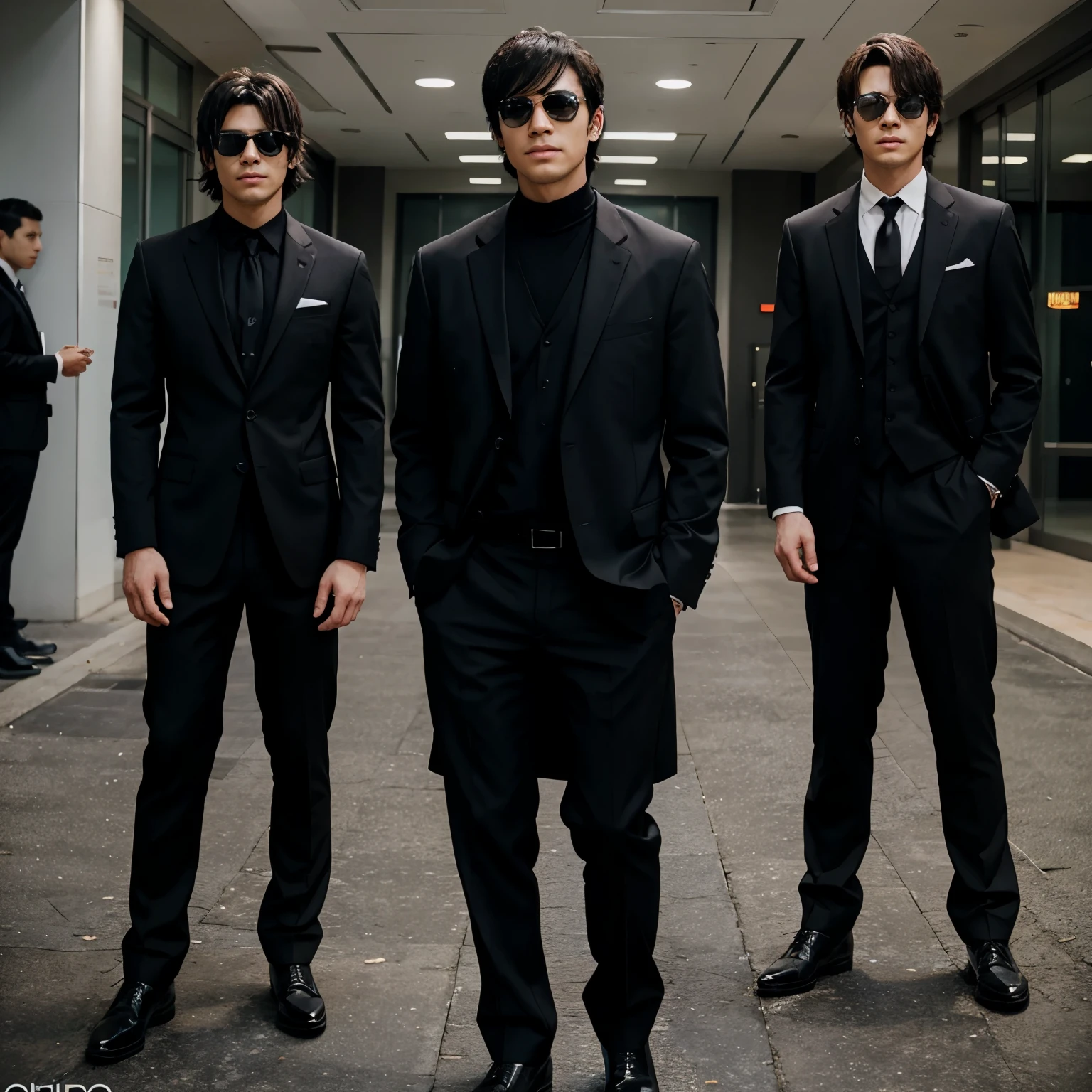 anime men in black suits