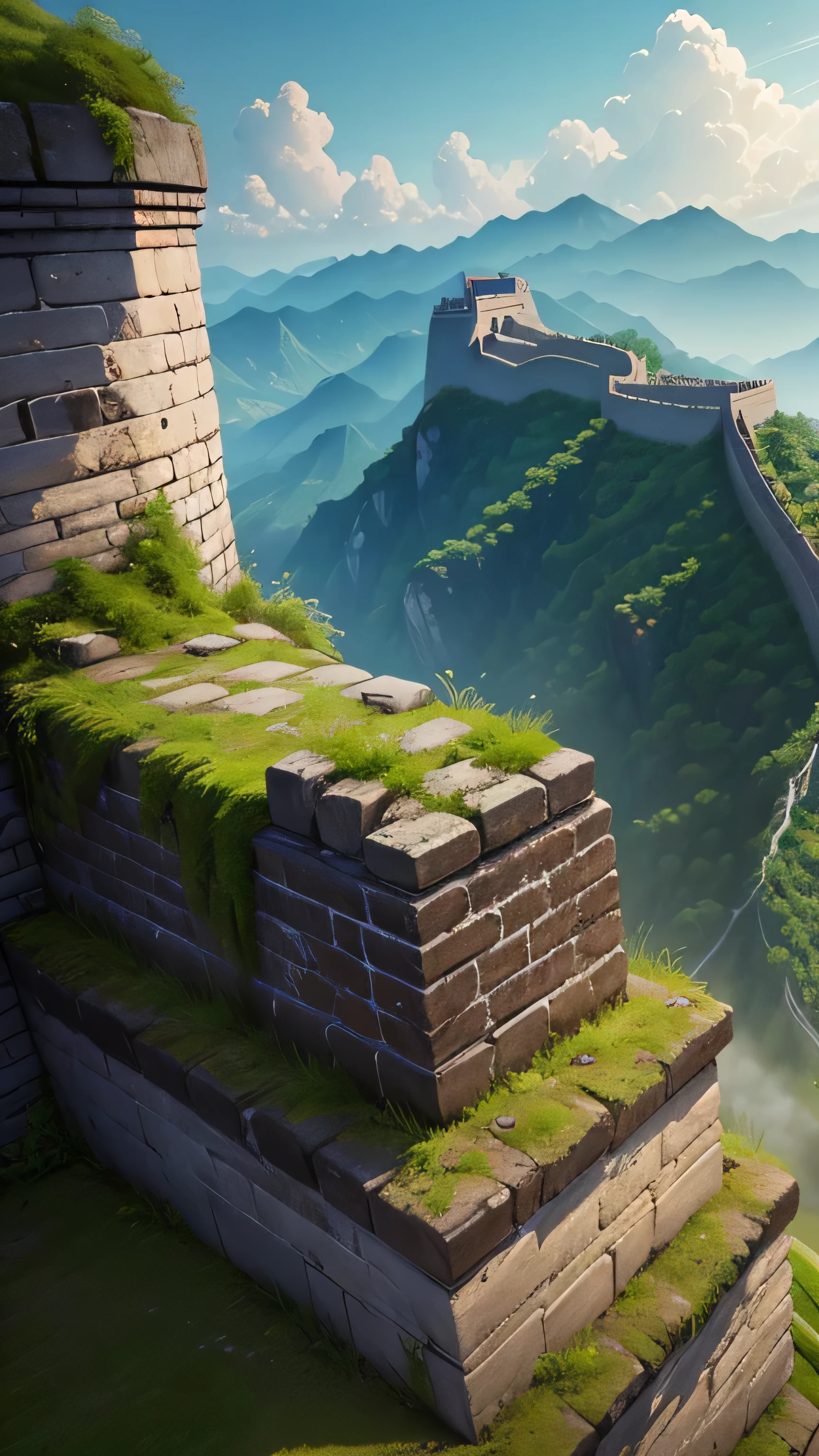 Chinese wall in ancient times, 8k, high resolution