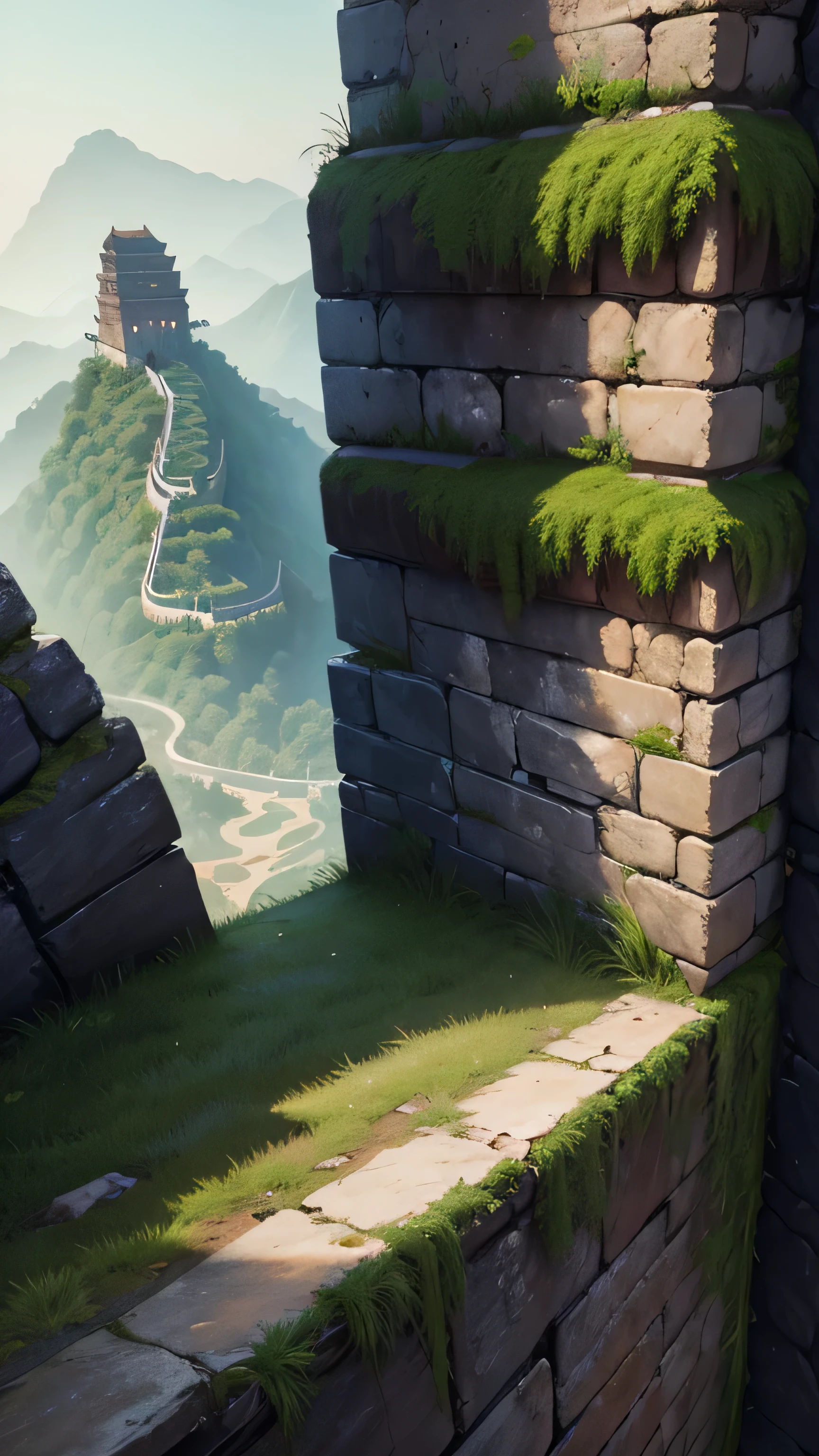 Chinese wall in ancient times, 8k, high resolution
