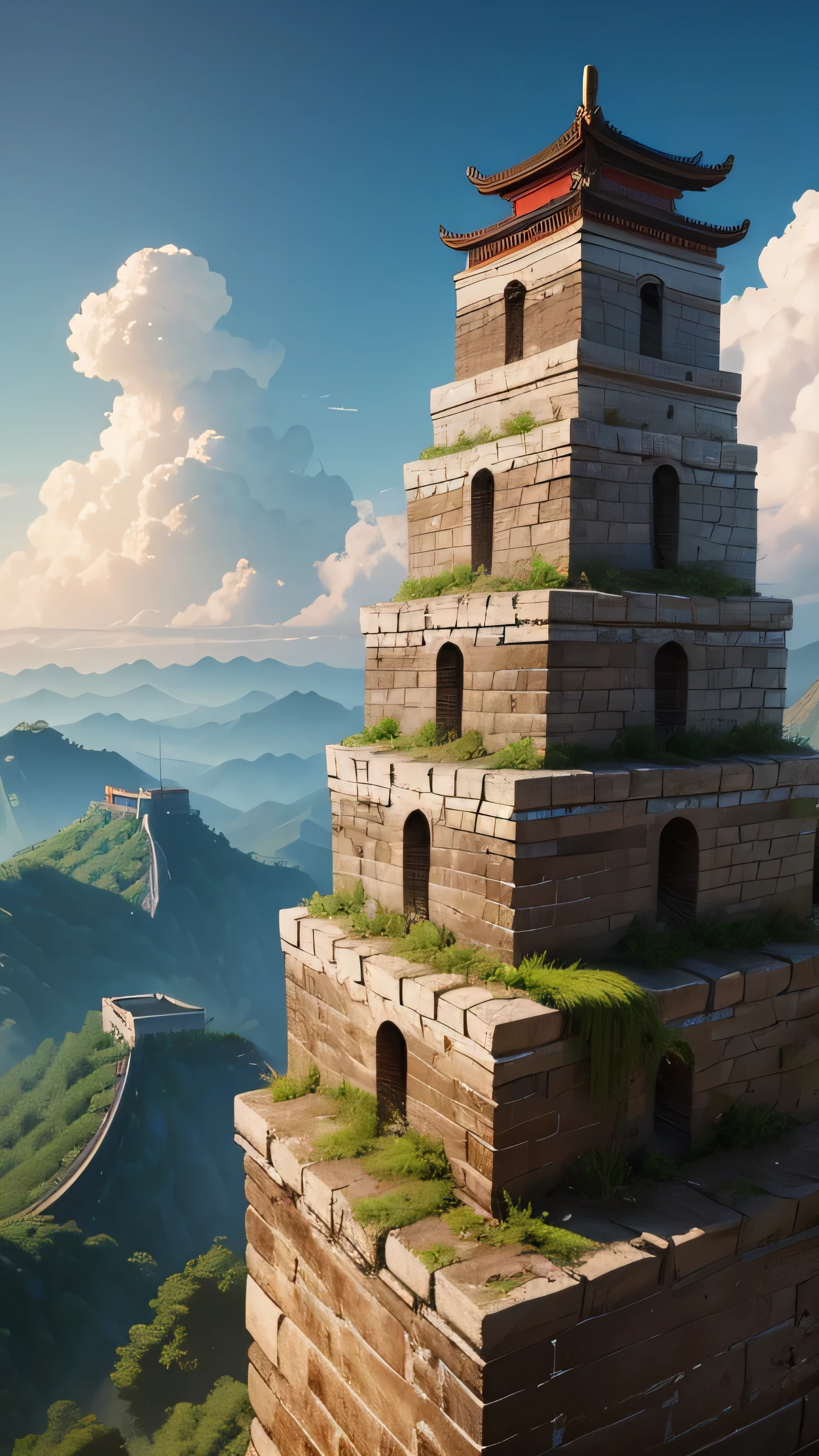 Chinese wall in ancient times, 8k, high resolution 
