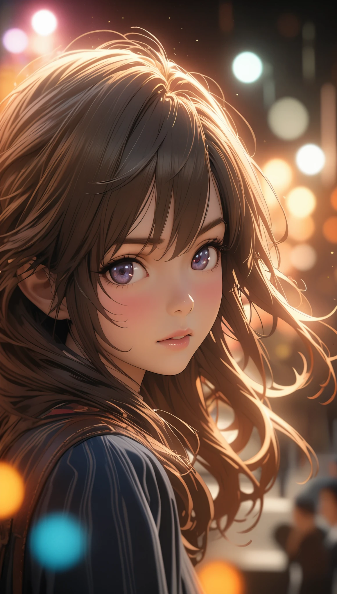 Asuka,full body portrait,Hojo Tsukasa manga style,rich and colorful,depth of field,Overclocked renderer,movie lighting,Ultra-fine,super detailed,complicated,cinematic perspective,CG art,