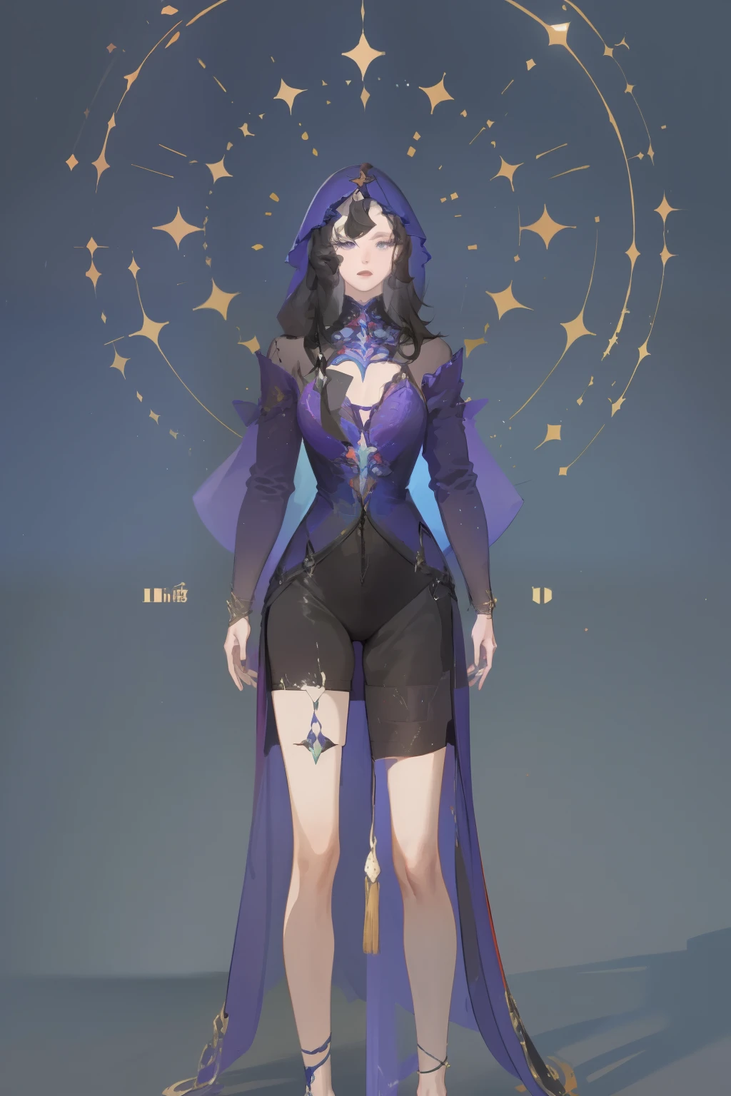 (highest resolution, distinct_image), best quality, masterpiece, highly detailed, semi realistic, a woman with short black hair, mature woman, triple bangs, black uniform, black pleated skirt, military uniform, spaceship space, control room, commander