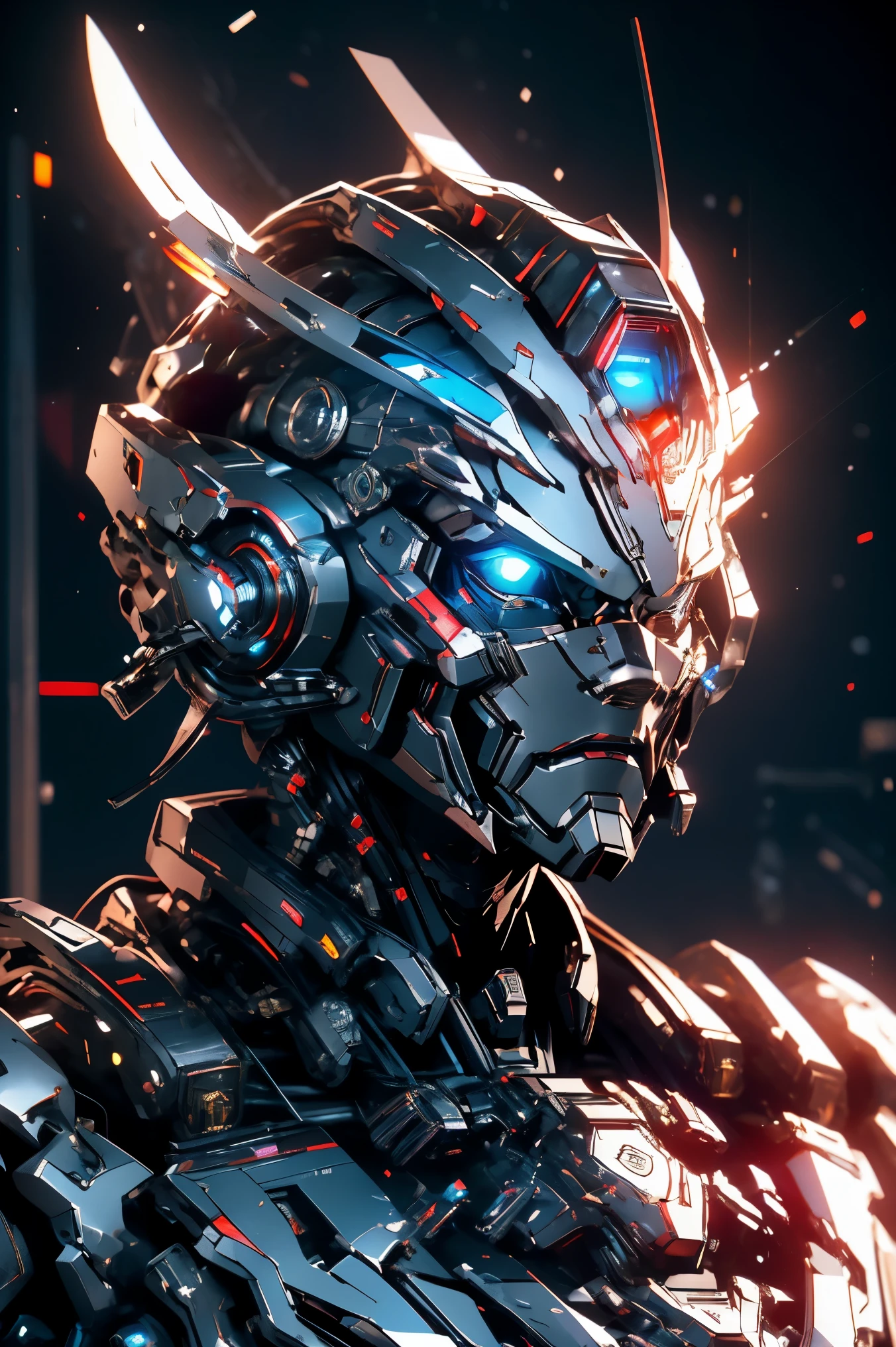 official art, potrait, attractive, unity 8k wallpaper, ultra detailed, aesthetic, masterpiece, best quality, hyperrealistic and intricate detail, ((portrait of a military nousr robot)), warframe, ((full robot helmet)), character design, ((detailed helmet)), in the style of dieter rams and boston dynamics, robot, highly detailed, intricate details, (symmetrical), digital 3d, hard surface, real-time, vfx, volumetric lighting, ambient light, ultra hd, hdr, uhd, depth of field, macro shot, r background,