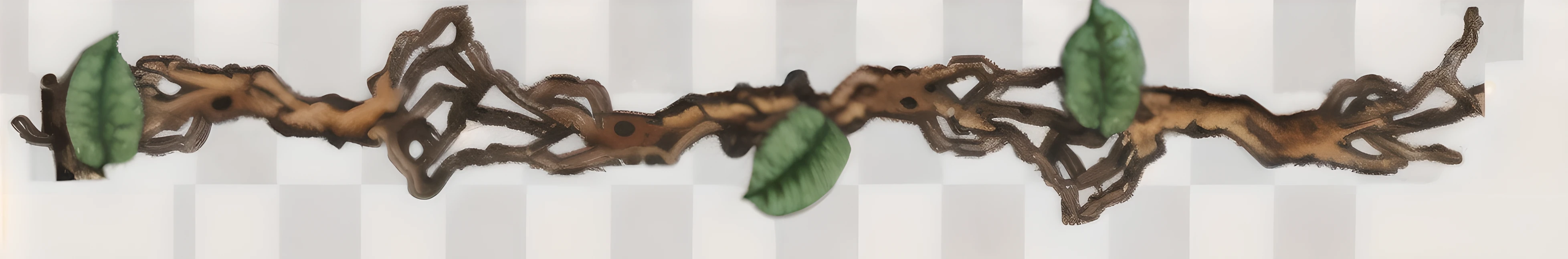 Close up of green and brown animals on white background, 2 5 6 x 2 5 6 pixels, Very stylized, Very very high quality pictures, reddit, HD illustration, plant, photo, wide screen shot, leaf, procedurally generated, vines twining, leaf trap, No gradient, 2 d CG, Simple explanation, illustration