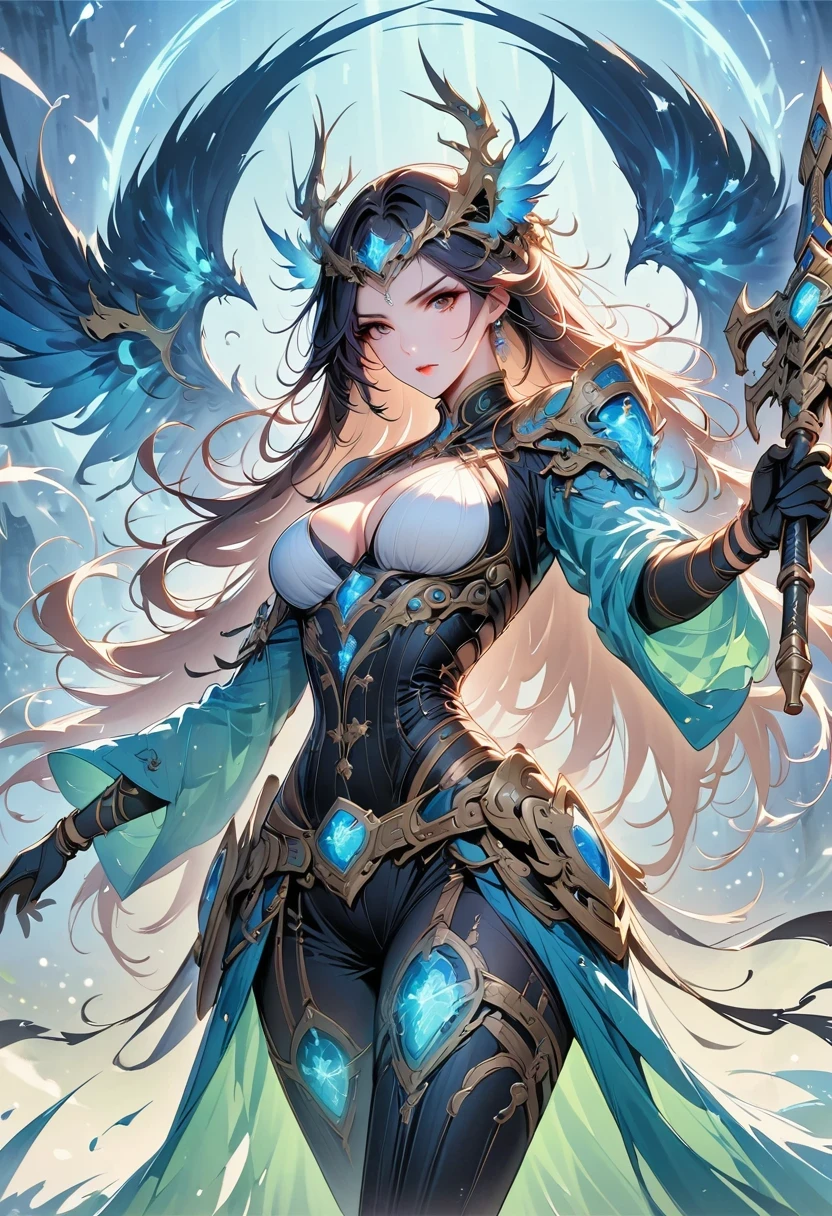 Demon Realm Battlefield,mechanical lich king,lich king'Future weapon mechanical structure,High-tech equipment,magical creatures, gothic art, ultra high definition, retina, masterpiece, 1080P, 16K, Award-winning
