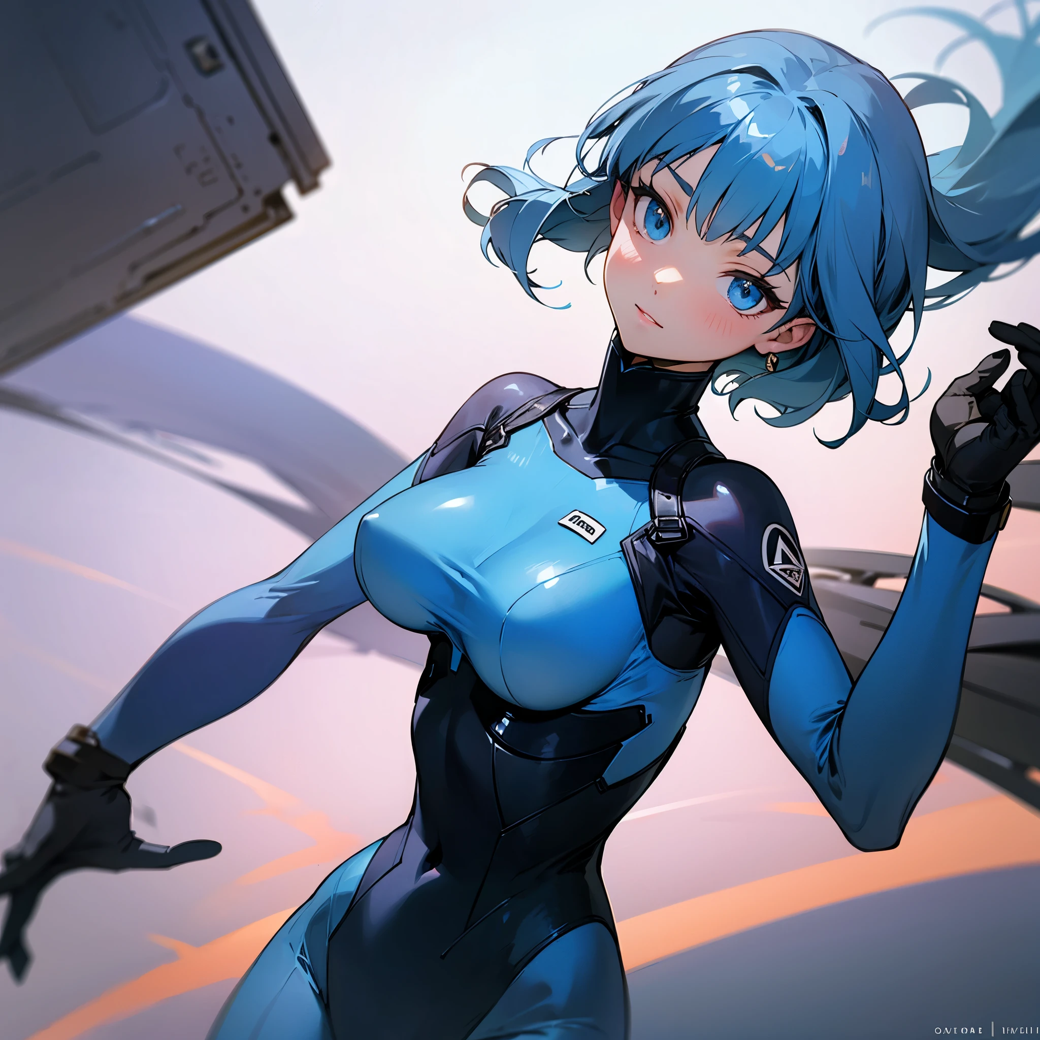 Blue bodysuit