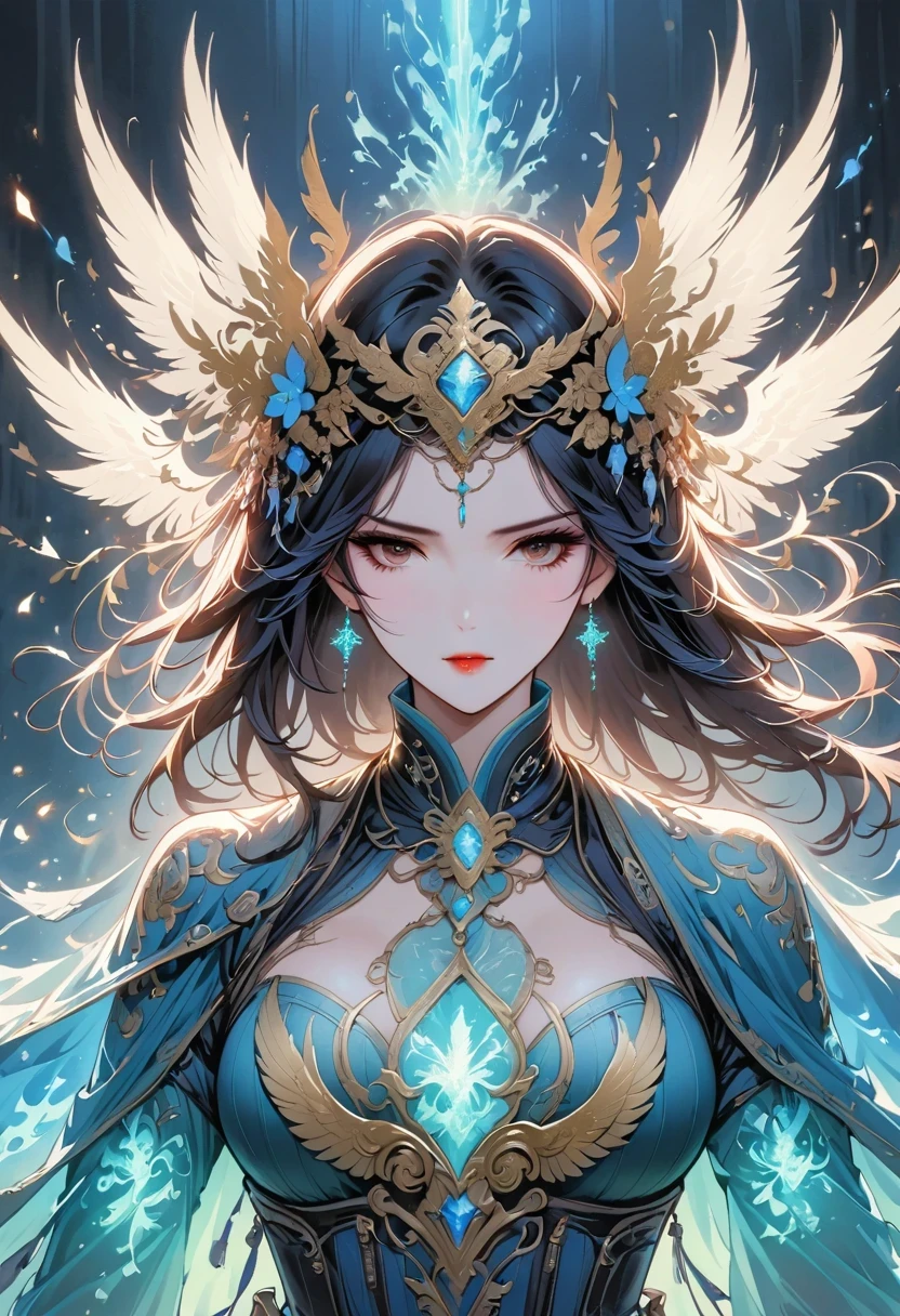 Grim Reaper Scythe with Flames, goddess of death, dark complex background, grim Reaper, Fiery aura, ethereal existence, ominous shadow, unforgettable atmosphere, Horrible beauty, smoky, menacing silhouette, glowing embers, A mysterious and ominous premonition, eerie moonlight, portends bad luck, spectrogram, Wind, otherworldly realm.