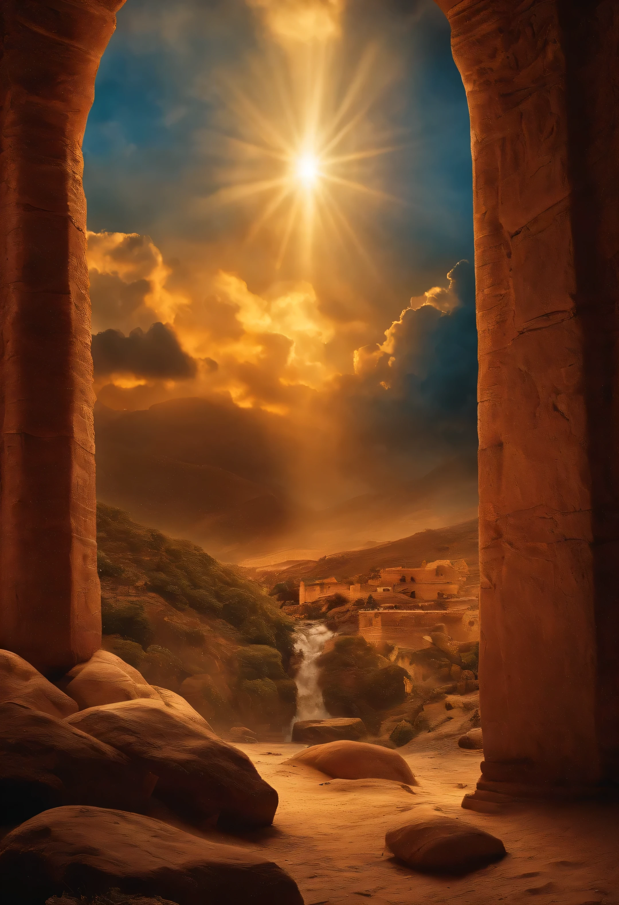 Bible passage that paints a vivid picture of a world in turmoil due to human disobedience