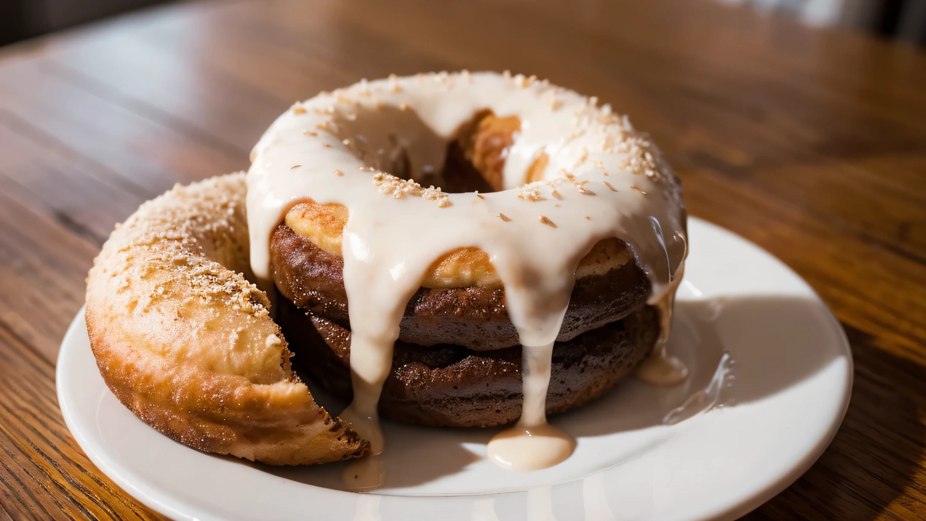 masterpiece, highest quality, High resolution, Cafe　coffee　donut　Raw photo