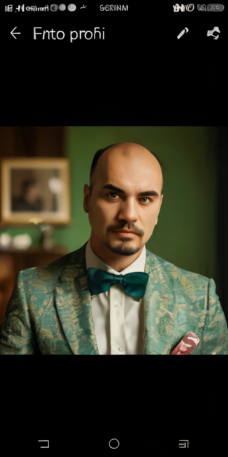 a close up of a man wearing a suit and bow tie, green suit and bowtie, style of anton fadeev, inspired by Edi Rama, handsome man, inspired by Ramon Pichot, headshot profile picture, inspired by Victor Adame Minguez, adar darnov, profile pic, official, inspired by Narayan Shridhar Bendre