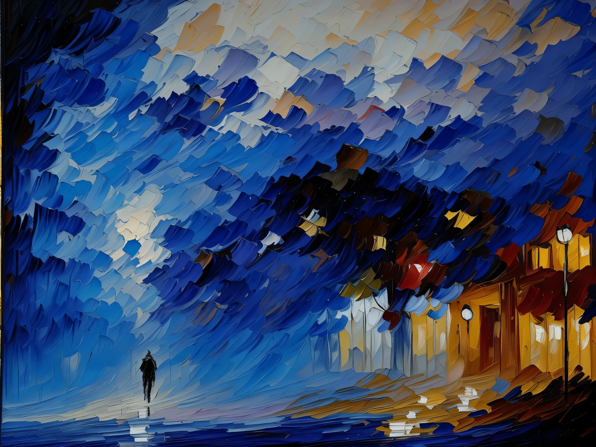 (dry palette knife oil painting:1.2) of a approaching entity begin to pclaimer of outline of entity on a still from a painting, digital, macro, photograph, detailed, intricate, moody lighting The process of thought is extremely intricate, so very detailed The final focus is to make art, realistic lighting, intricate The final product is an actualthing