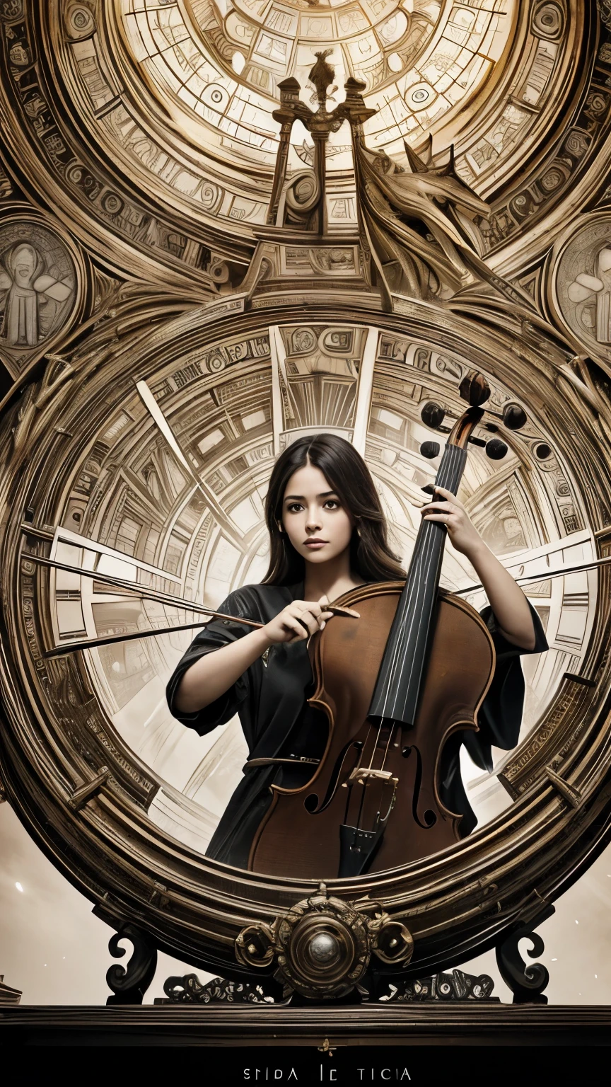 En un mundo donde los mitos y las verdades se entrelazan, a human face merges with the tree of knowledge. Sus ojos, ocultos tras un velo de misterio, reflejan las preguntas fundamentales del ser. His hands hold the strings of an out of tune violin, cuyas notas crean un laberinto sonoro de emociones.
En el fondo de esta escena subrealista, una mariposa de papeles, cada uno marcado con un secreto social, intenta escapar de su jaula. Mientras, una serpiente de tinta negra se retuerce, representing the fight between wisdom and ignorance. En la distancia, un reloj de arena gigante gotea arena dorada, symbolizing the transience of time and the eternal search for knowledge.
Este boceto subrealista es un reflejo de los mitos, los filos y los secretos sociales que envuelven al ser humano, siempre en busca de respuestas en un mundo de misterios sin resolver.