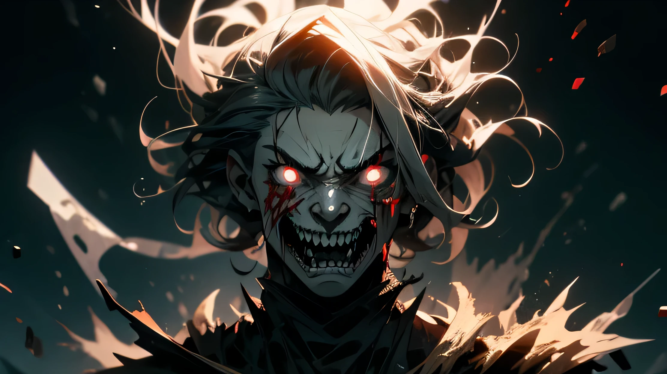 glowing eyes, glow, rage transformation, red eyes, rage, psycho, madness, angry, wide open eyes, blood, bloody face,
cozy, detailed ,
psychophonky, psychotic ,
<lora:PSYCHOPHONKY:0.8> psychophonky, psychotic, crazy smile, glowing eyes, fangs, tongue sticking out