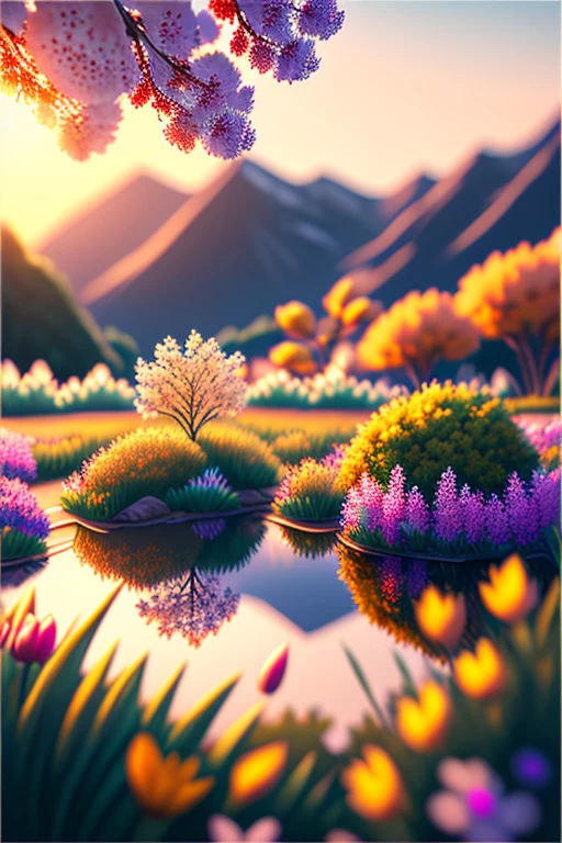 best quality,4k,8k,highres,masterpiece:1.2,ultra-detailed,realistic,photorealistic:1.37, HDR,UHD,studio lighting,ultra-fine painting,sharp focus,physically-based rendering,extreme detail description,professional,vivid colors,bokeh,spring morning,landscape