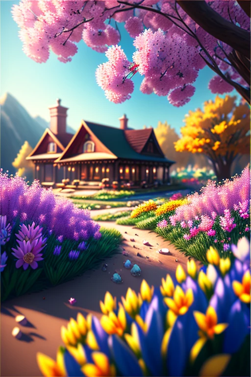 best quality,4k,8k,highres,masterpiece:1.2,ultra-detailed,realistic,photorealistic:1.37, HDR,UHD,studio lighting,ultra-fine painting,sharp focus,physically-based rendering,extreme detail description,professional,vivid colors,bokeh,spring morning,landscape