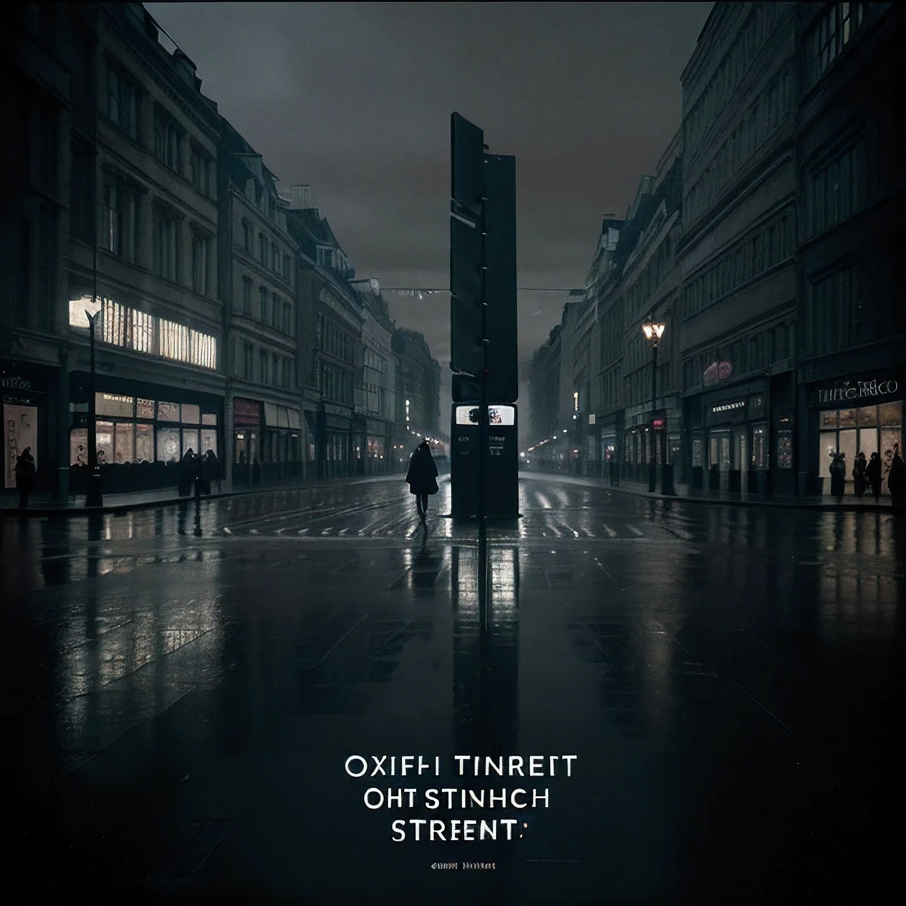 United kingdom oxford street silence ,dark cinematic shoot (onlystreets)