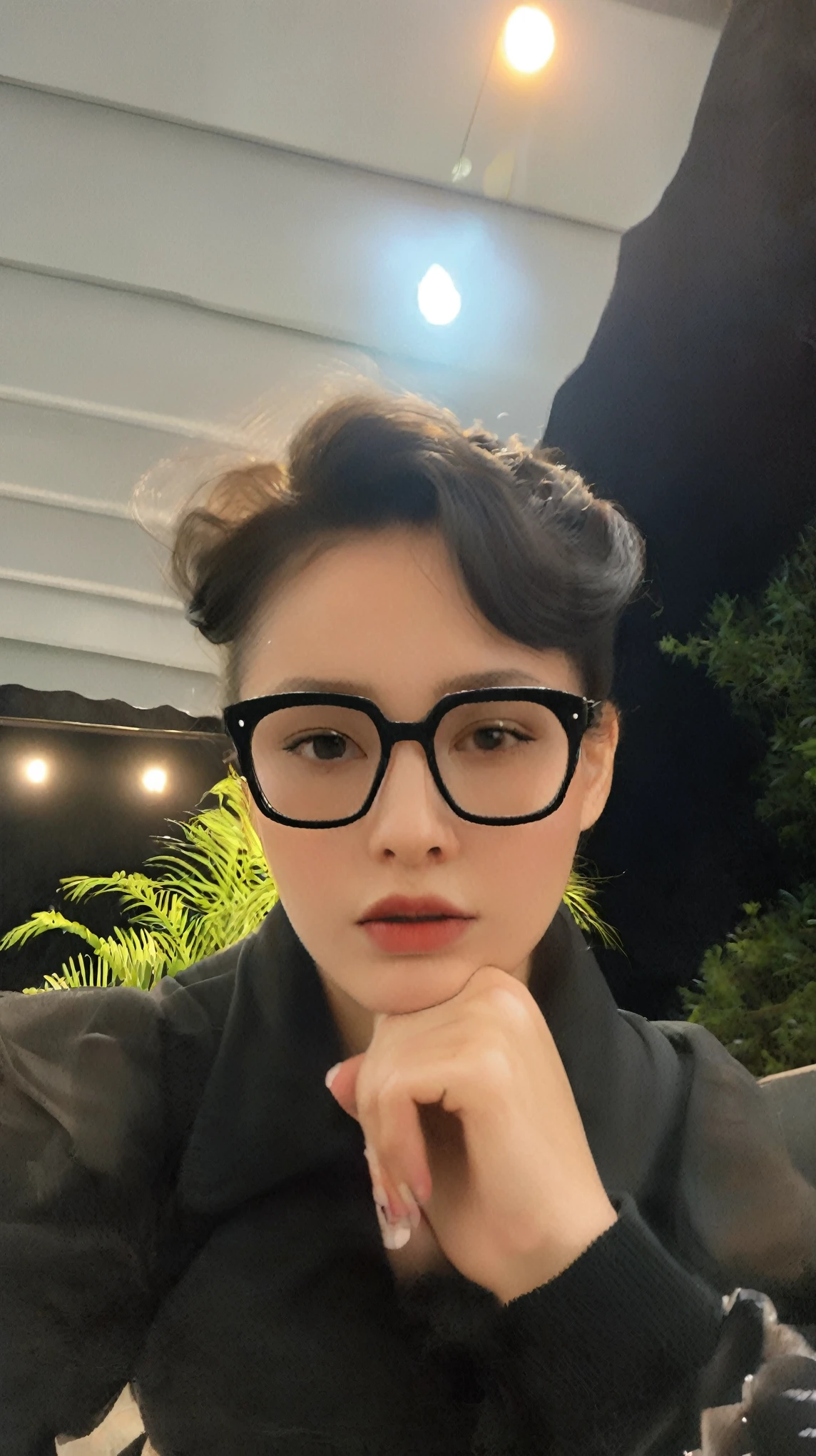 (8k,RAW photo,masterpiece, best quality,CG,epic realistic,official art,)1girl,solo,Professional portrait photography of the face of a beautiful girl with (glossy nude lips) with black eyes,looking at viewer, realistic matte skin, highly detailed, skin texture visible, woman wearing dress,blurry background,