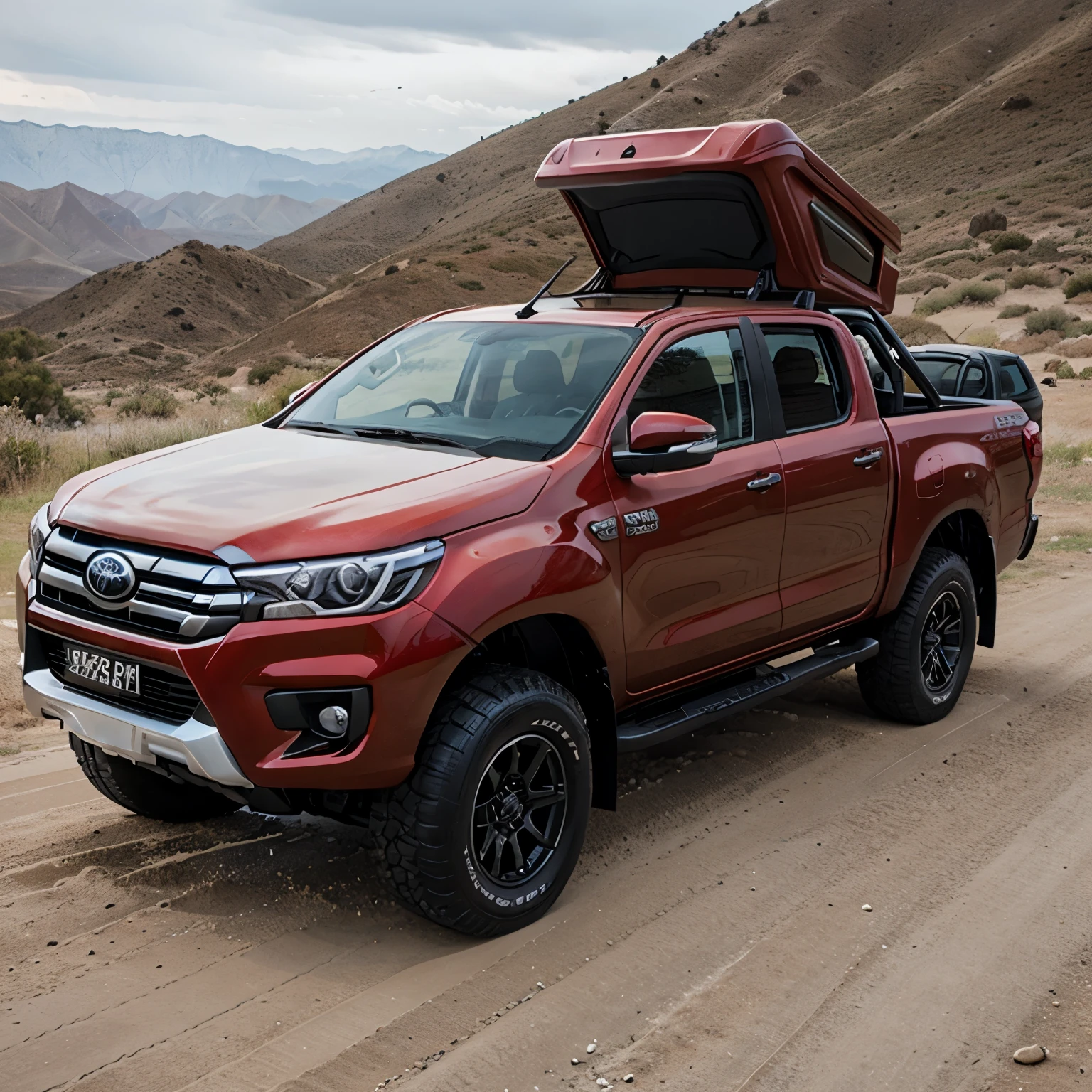 Toyota Hilux y a lado una Ford Ranger