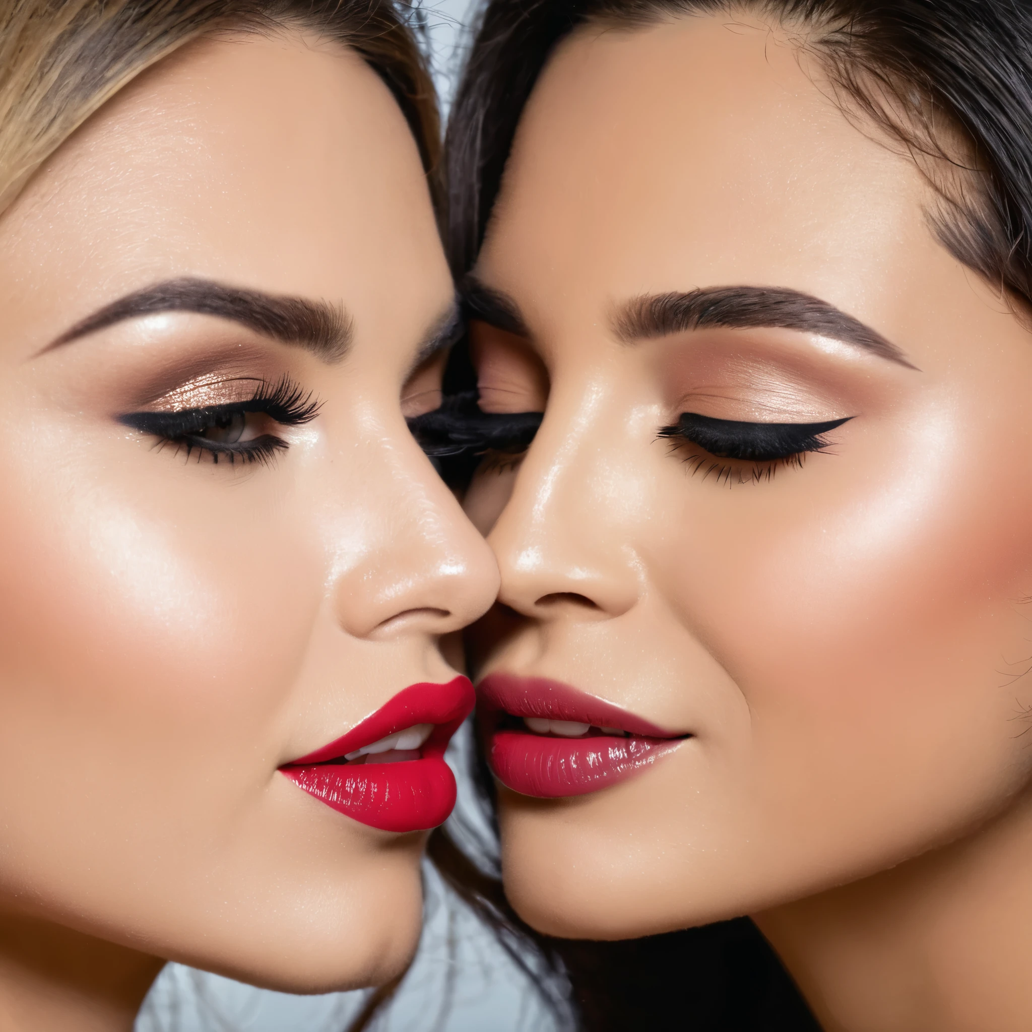 Mulheres se beijando