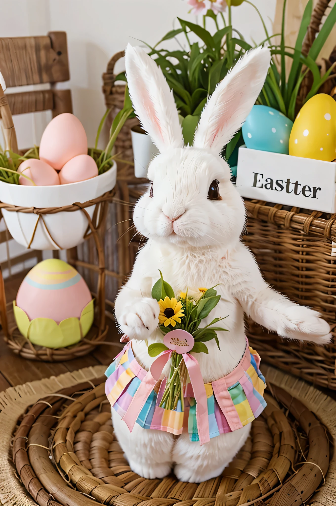 create a bunny that represents Easter