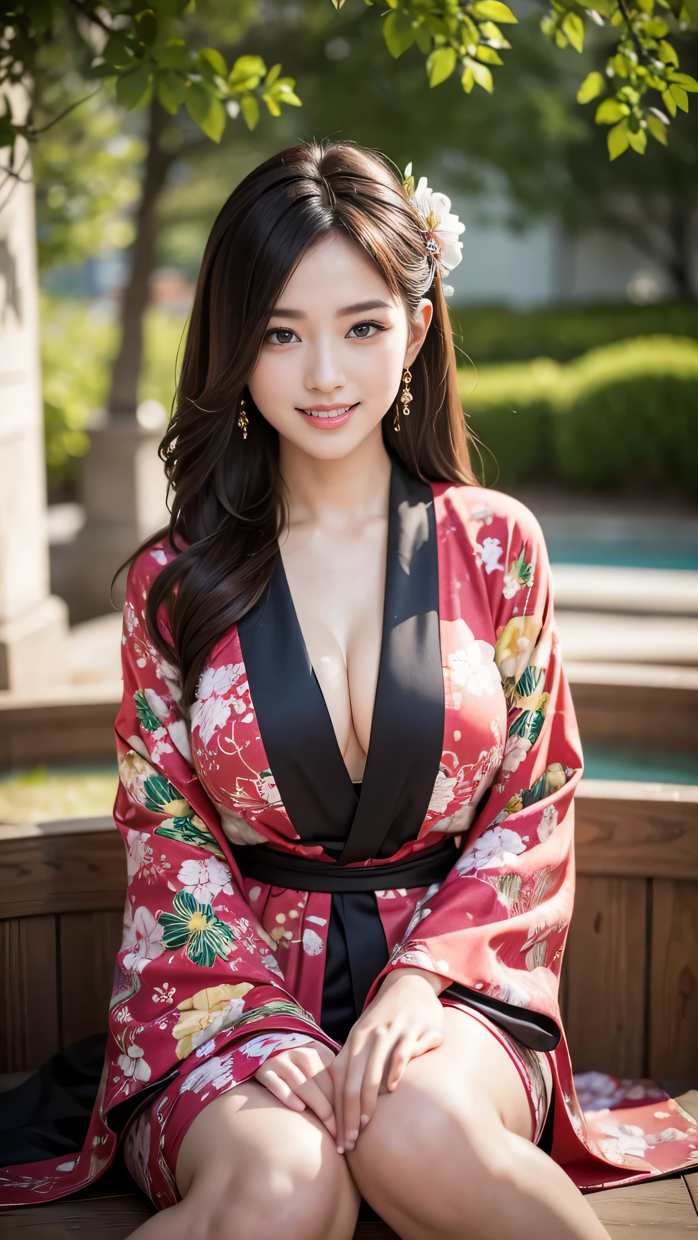 Best Quality, Masterpiece, High Resolution,detailed face,full body, 1girl,y, seximono Costume, , Real People, (High Detail Skin: 1.4), SLR, Soft Light, High Quality, High Resolution, Background fantasy world, dynamic pose , flirty pose, smile , charming face , long hair ,