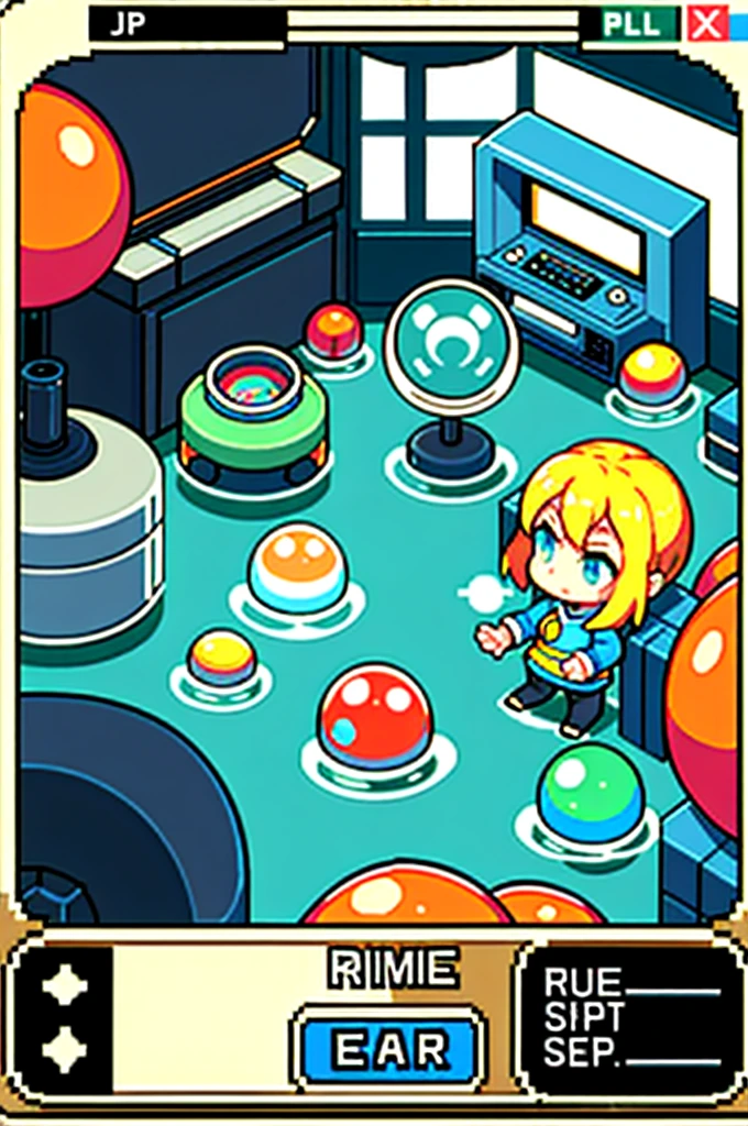 In the captivating world of a retro game screen, Pixel art comes alive in the form of the beloved game, Puyo Puyo. The scene is set for a thrilling match, where colorful blobs, known as Puyos, fall from the sky in a mesmerizing dance. The best quality pixels shine brightly, bringing out every detail and texture, ensuring a top-tier gaming experience.

As the background consisting of iconic video game elements blurs slightly, your focus remains on the match. The anticipation builds as you read your name appear on the high-definition screen, a symbol of your prowess in this captivating game. The low angle view adds to the imm