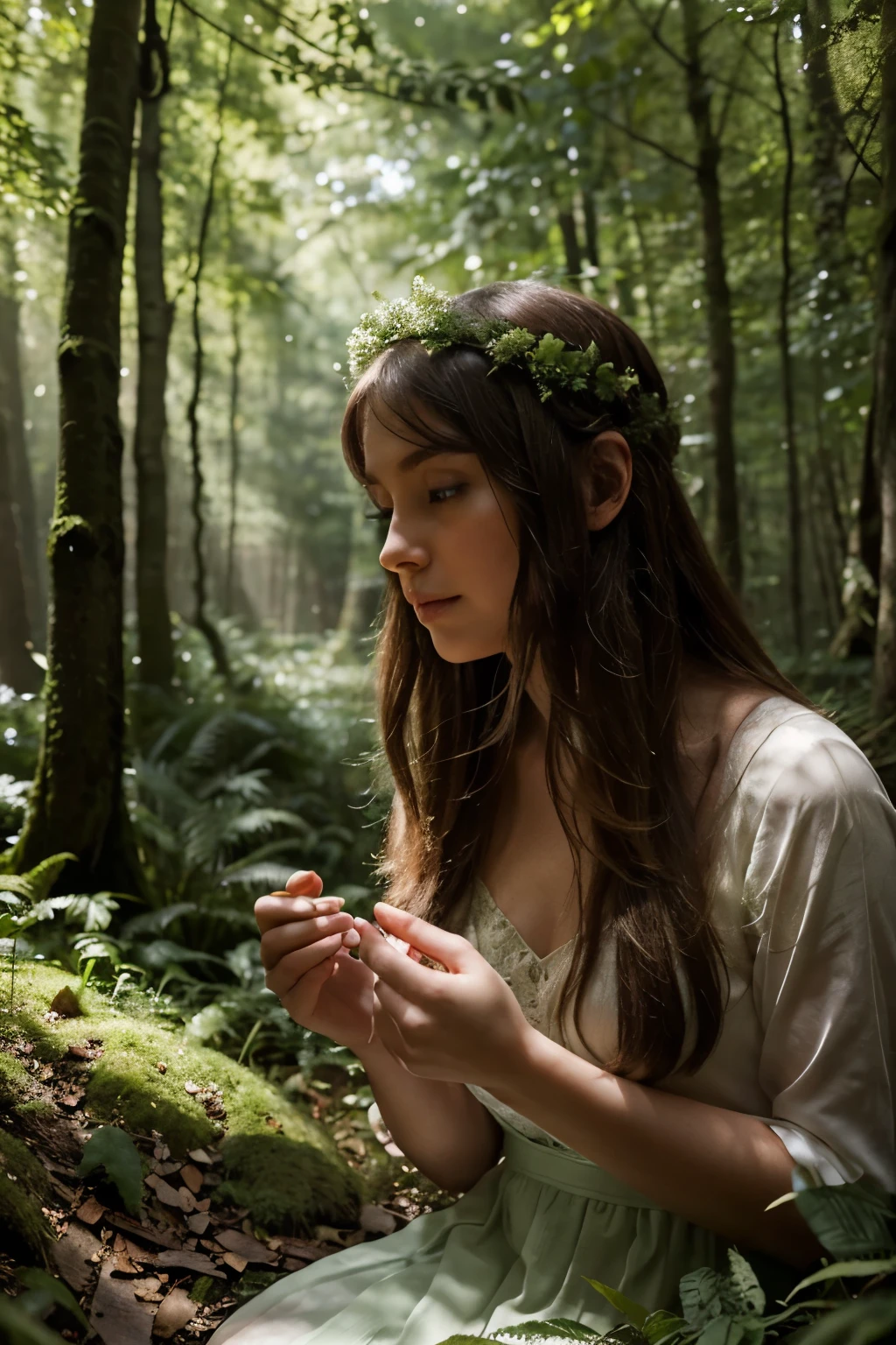 cinematic photo ridiculously beautiful young ((ohwx woman))s face, radiating psychedelics, caduceus, portals into dimensions, coral, birds, symmetrical, in the style of ernst haeckel, effervescent, sacred geometry, surrealism, photo realistic, epic and cinematic <lora:bella_ramsey_sdxl:1> . 35mm photograph, film, bokeh, professional, 4k, highly detailed