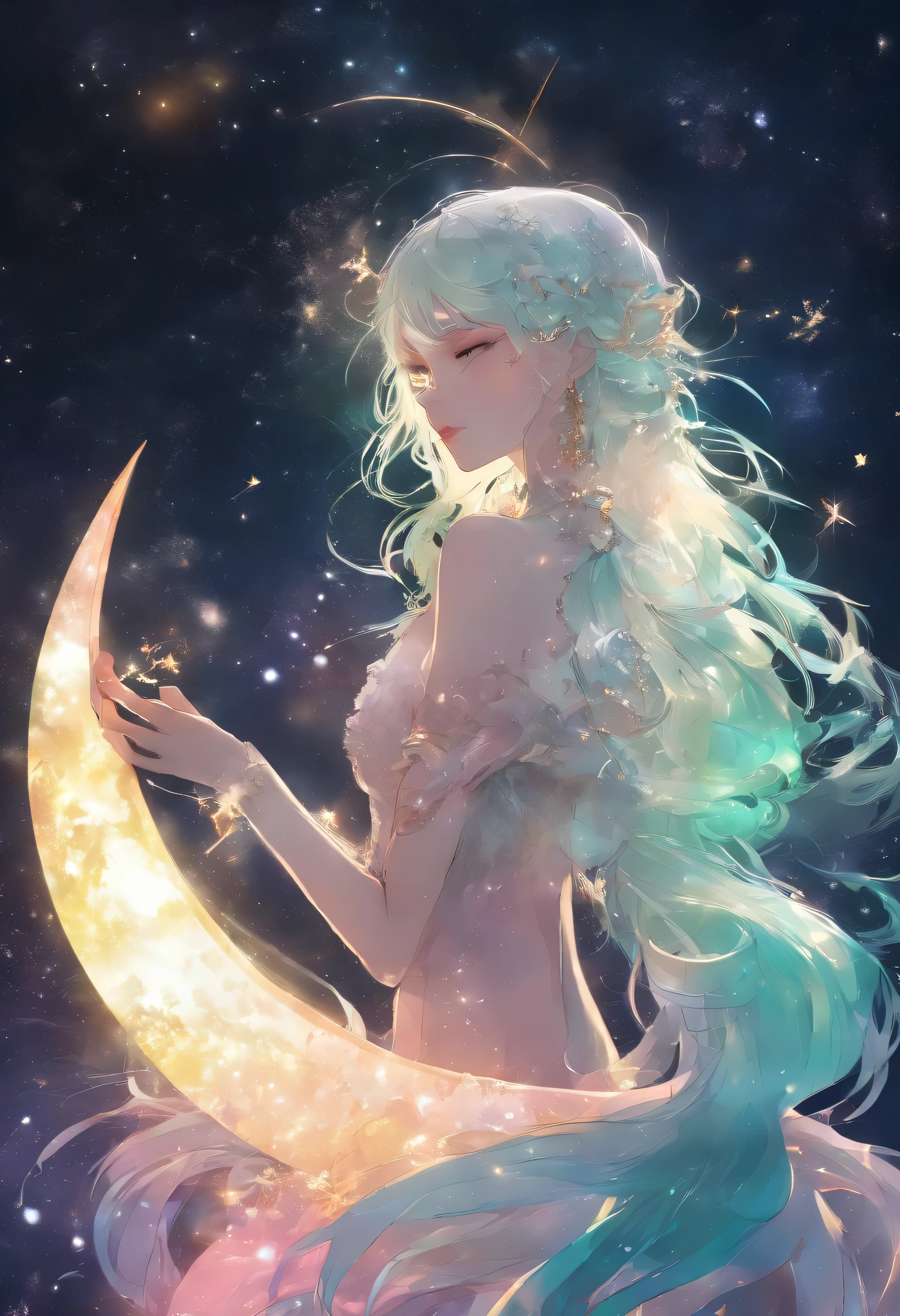 ((masterpiece,best quality)), Solise_AFK, solo, (((полуtransparent nightie))), ((transparent nightie)), (((sleeping))), a lot of pillows around, Sexy, excited, Hentai art , attractive pose, dynamic pose, epic art, fantasy, super detailed, award winning at artstation, masterpiece, 8k, hd wallpaper, high quality, smooth blending, fantasy, intricate, elegant, highly detailed, digital painting, artstation, concept art, matte, clear focus, illustration, ((right anatomy))