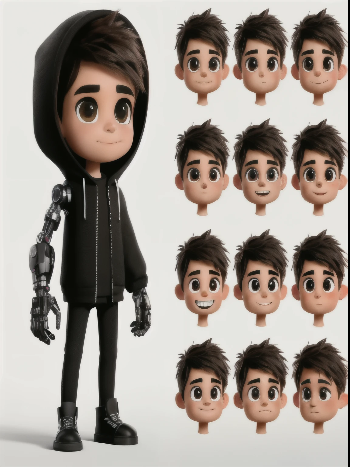 un primer plano de una persona con muchas expresiones faciales diferentes, little character. Motor irreal 5, personaje 3d render, animation character, personaje 3d, personaje 3D, Arte de personajes de renderizado 3D 8 k, personaje 3Ds, personaje estilizado design, personaje 3d art, personaje 3d concept, personaje estilizado, Render 3D estilizado, renderizado de personajes