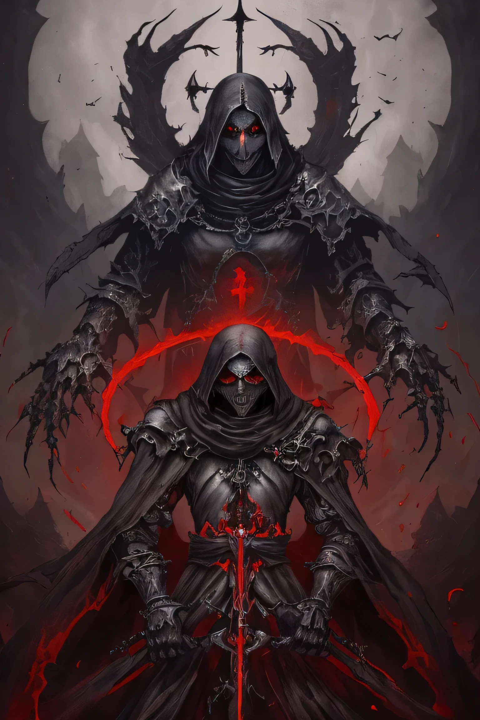 (ashenhard style:1.4), masterpiece, best quality, high quality,(a dark shapeless creature with a dark red glow and red eyes and surrounded by darkness:1.2), (in profile), (darkness:1.2), abstraction, abyssopelagic, award winning photography, Depth of Field, HDR, extremely detailed, trending on artstation, trending on CGsociety, Intricate, High Detail,
