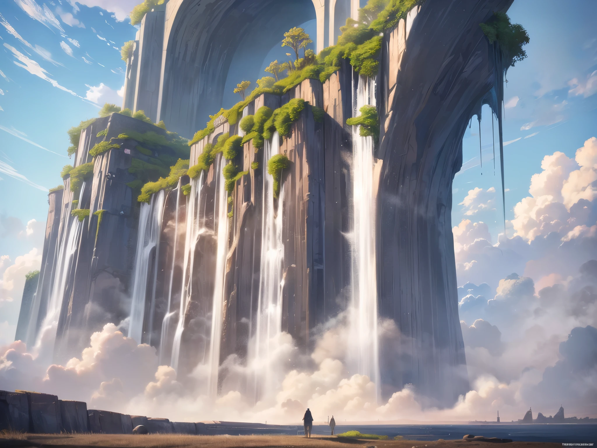 ((highest quality)),(ultra high resolution),(Super detailed),(detailed description),((best CG)),(best work of art),super precision art,amazing drawing art,(Fantasy art with precise details:1.5), The sun that lost its power,Even the plants hang their heads weakly.,A rotten wind blows through