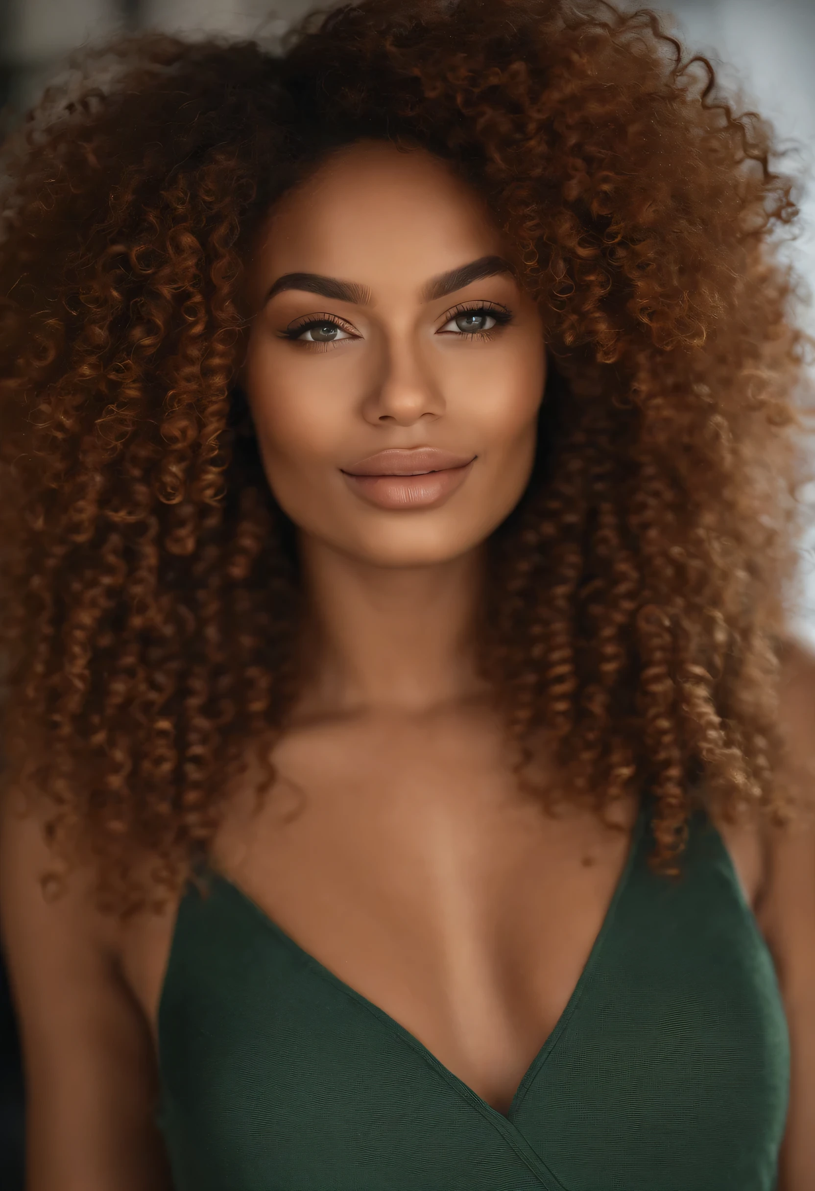 "Imagem ultra-realista de uma linda garota afro-latina de 22 anos,Casca de caramelo, corpo perfeito, Take a selfie in your office with your Sony A7RV, magrelo, Tamanho ultrafino, cheveux rouge, encaracolado and curly hair karibean , olhos verdes penetrantes.hiper-realista,anatomia correta,Facial features are carefully represented,rotations gratuites, cabelos ruivos encaracolados, (tribunal, cabelos ruivos encaracolados), Cabelo ruivo longo e encaracolado, cheveux multiversaux, tribunal, cabelos ruivos encaracolados, cabelos ruivos encaracolados, rotations, cabelos ondulados espalhados, rotations baroques, rotations, encaracolado,Texture des cheveux, encaracolado bang