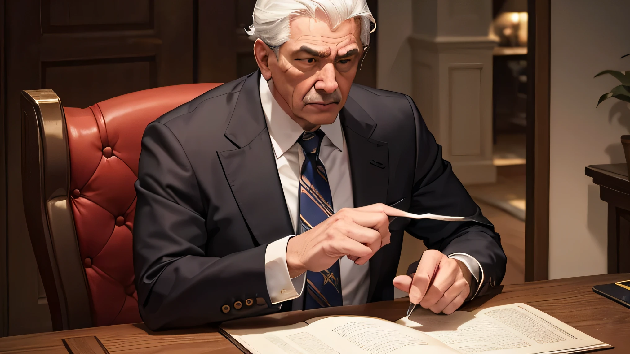 His unbridled greed and indifference to the needs of the community were his trademark.
At one point in his political career, Ricardo made a secret pact with a mysterious advisor, without knowing that this advisor was, in fact, an emissary from the underworld. Every petty action Richard took was a step closer to his own downfall.
