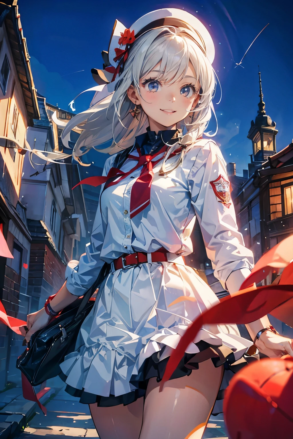 A smiling smile
