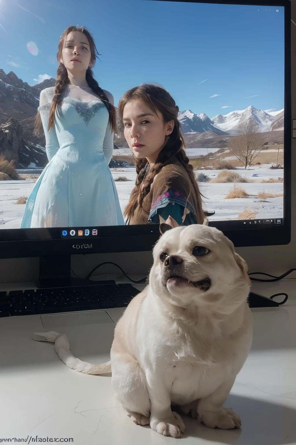solo la pantalla de una computadora
un fondo de pantalla frozen