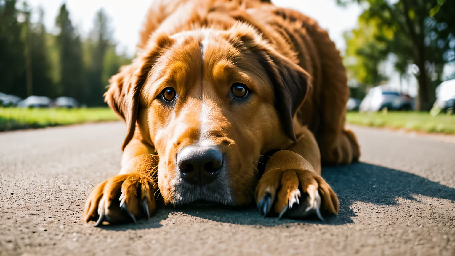 cute big dog